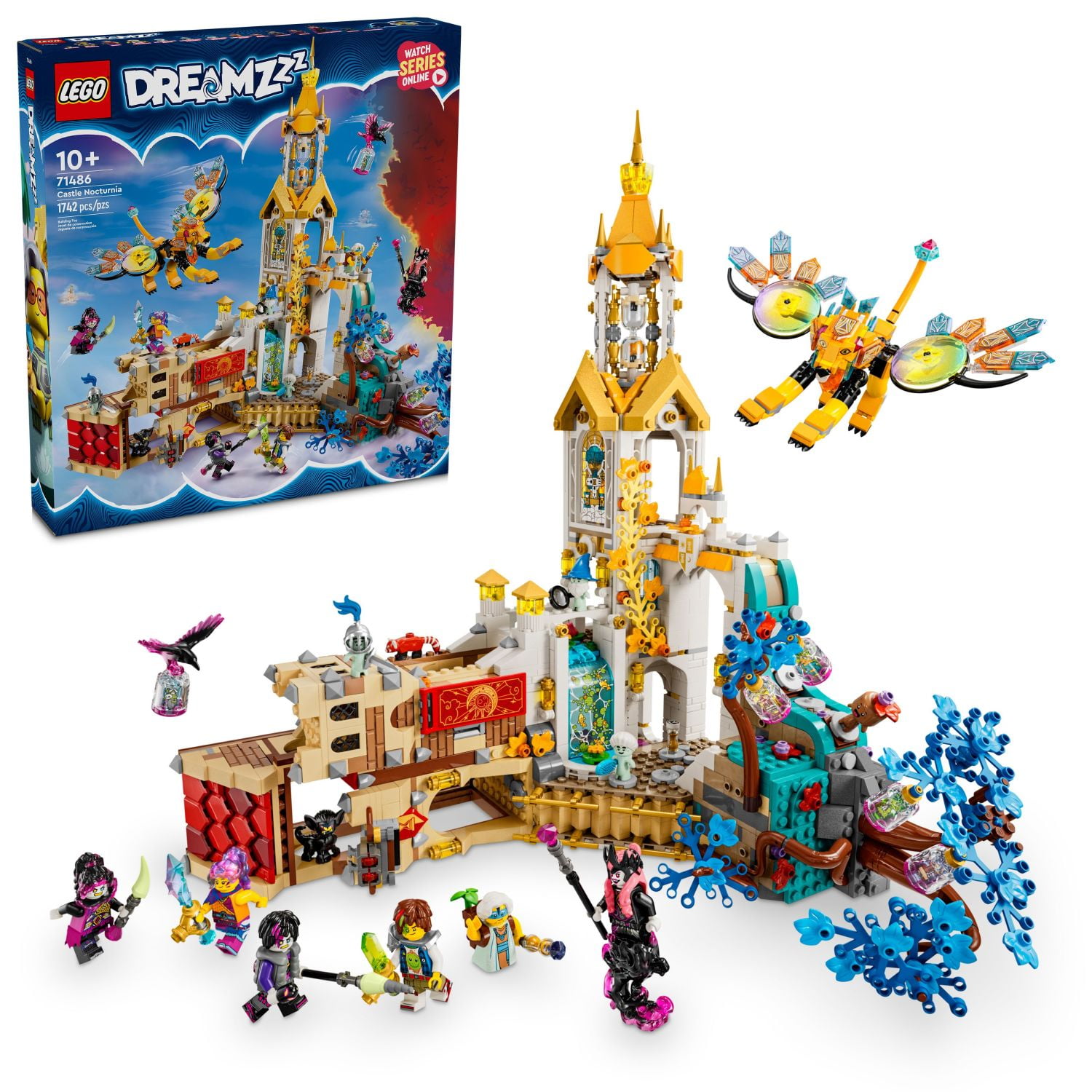 LEGO DREAMZzz Castle Nocturnia Building Toy - Pretend Play Set for Kids, Ages 10+ - Creative Storytelling Toy W/2 Construction Modes & 6 Minifigures - Cool Gift for Boys and Girls - 71486