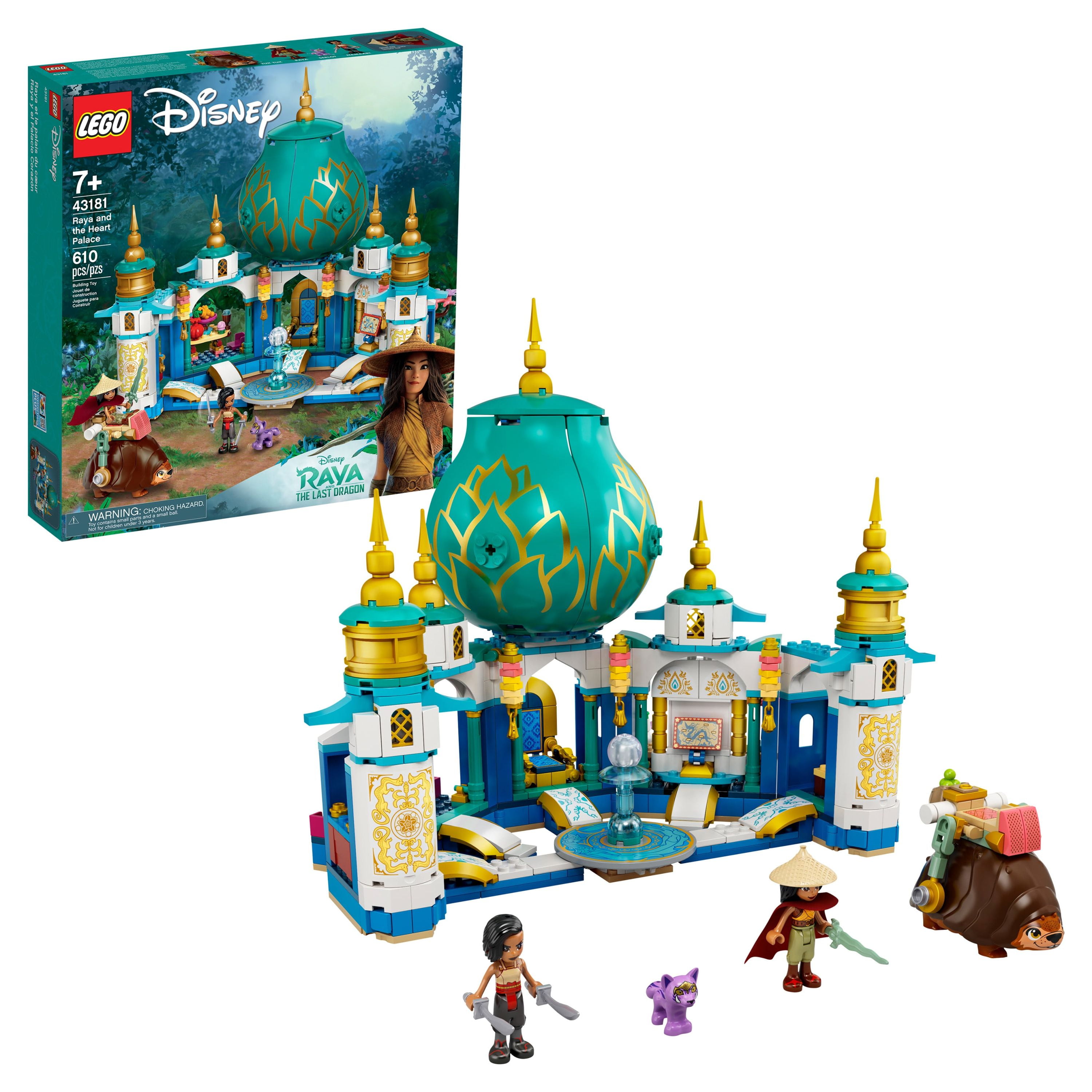 LEGO Disney Raya and the Heart Palace 43181 Building Toy for Kids (610 Pieces)