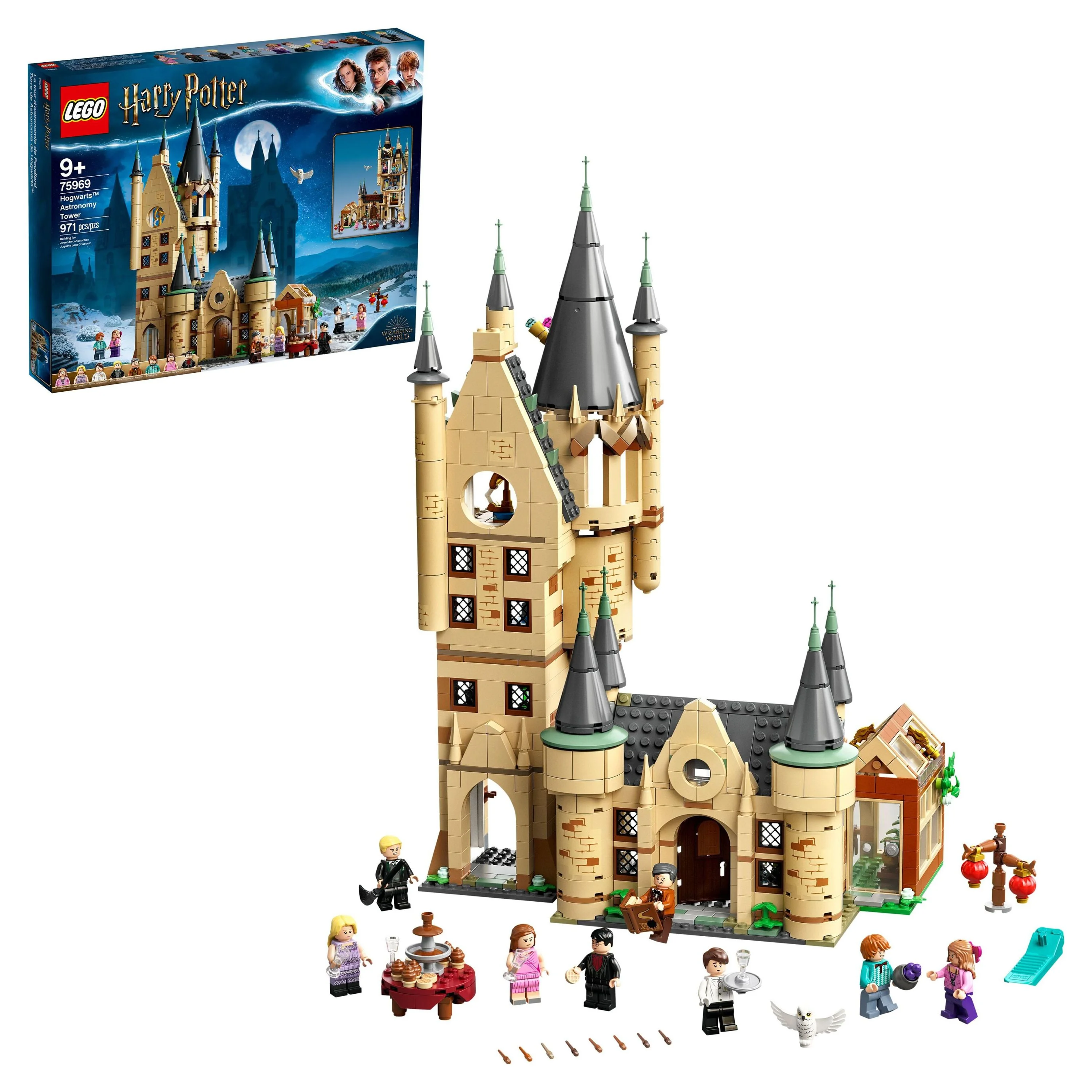 LEGO Harry Potter Hogwarts Astronomy Tower 75969 Cool Kids’ Magic Castle Gift, Building Toy with Minifigures (971 Pieces)