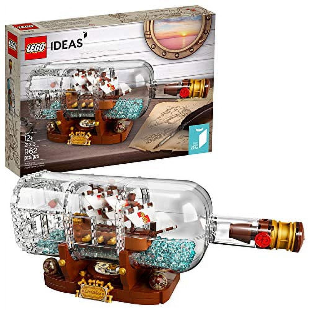 LEGO Ideas Ship in a Bottle 21313 Collectible Building Kit