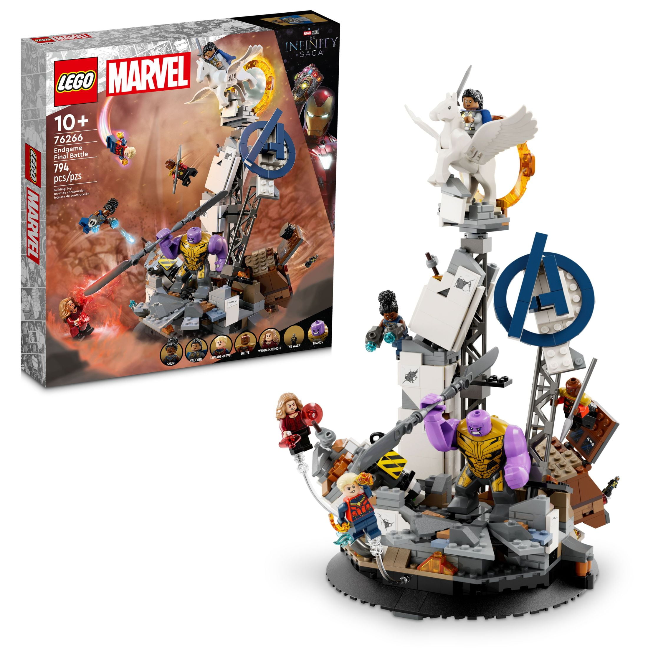 LEGO Marvel Endgame Final Battle Building Set, Avengers Toy with 6 Minifigures, Movie Fan Gift, 76266