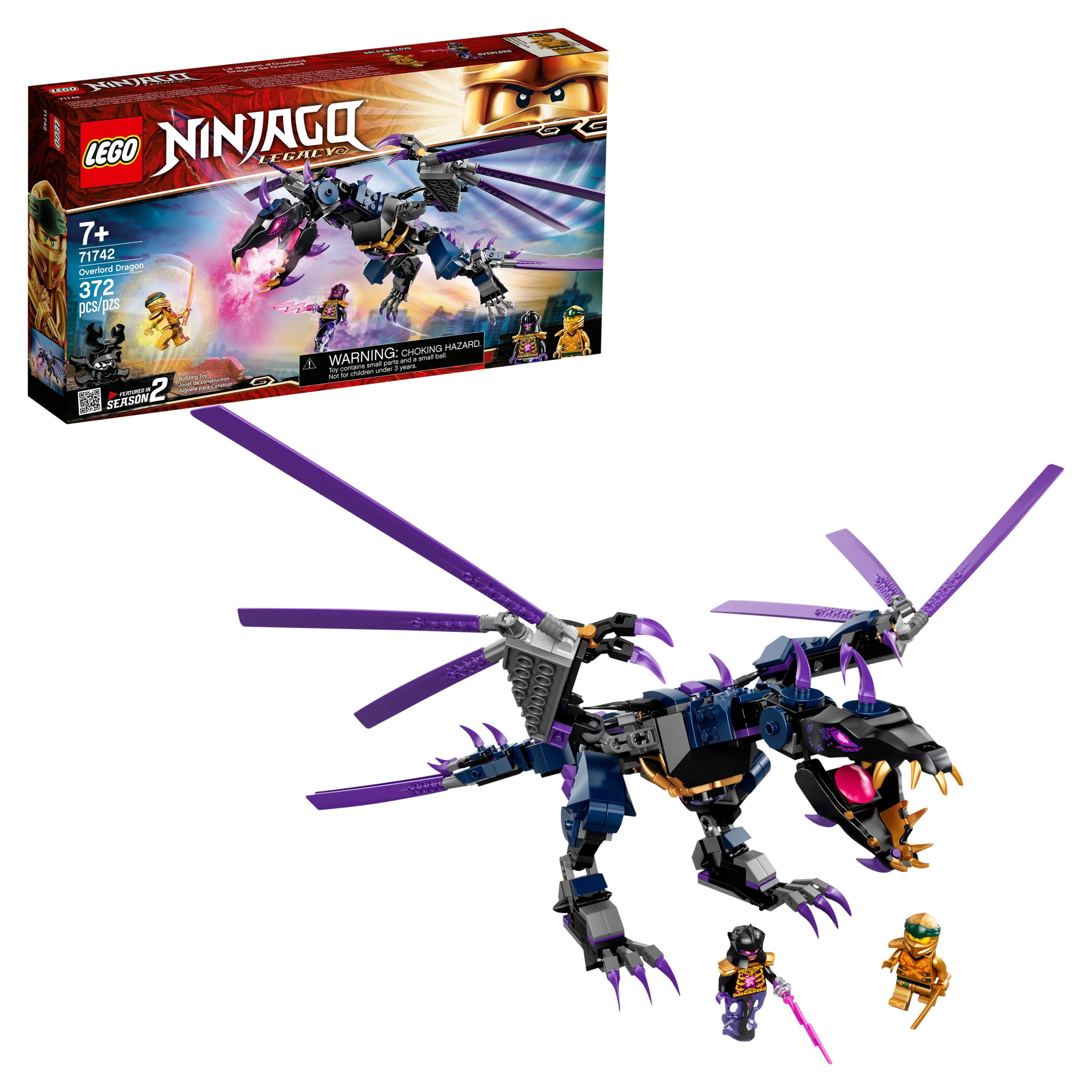 LEGO NINJAGO 71742 Overlord Dragon, New 2021 (372 Pieces)