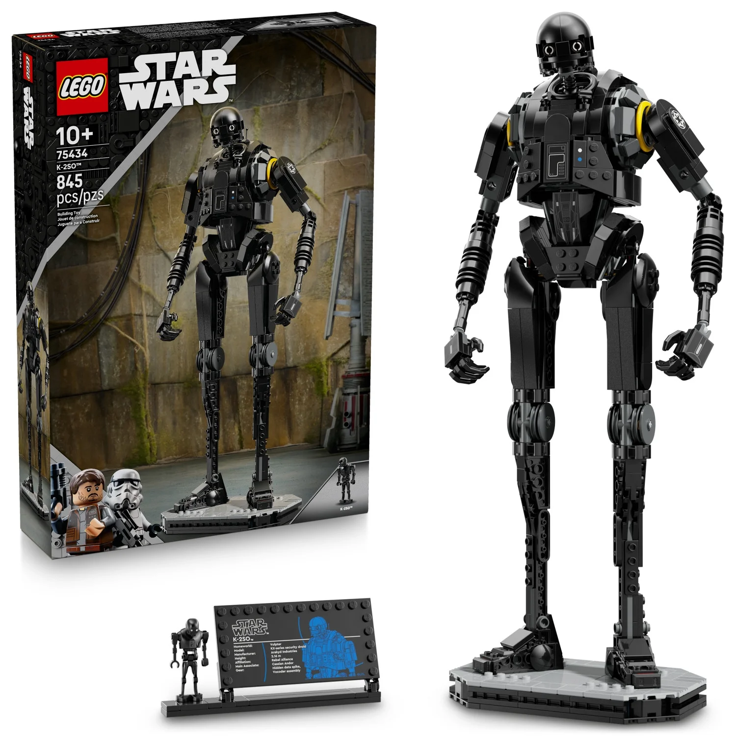 LEGO Star Wars: Andor K-2SO Security Droid - Building Toy For Kids, Ages 10+ - Makes a Cool Gift for Boys and Girls - Model Kit and Room Decor Idea For Sci-Fi Adventure Fans - 75434
