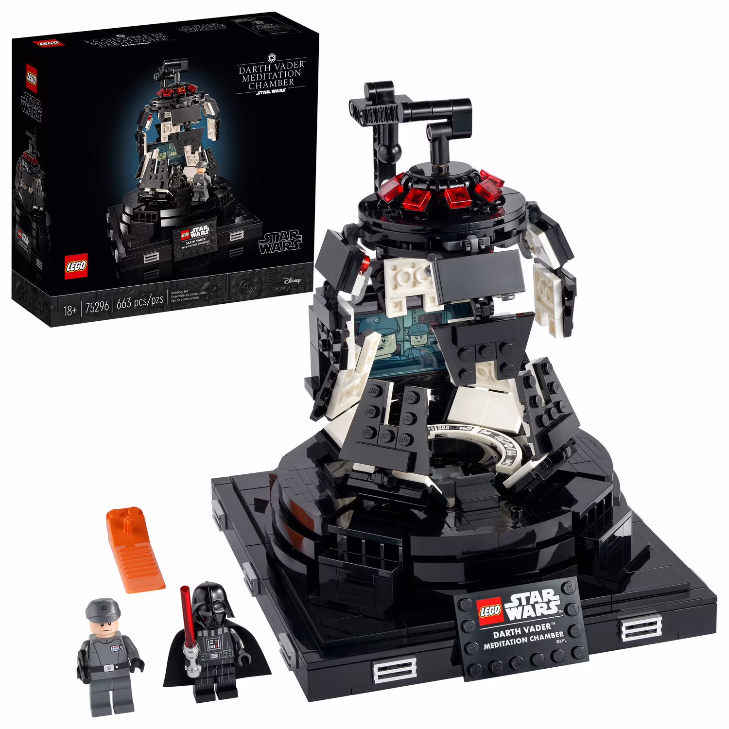 LEGO 75296 Star Wars Darth Vader Meditation Chamber Toy Building Kit (663 Pieces)