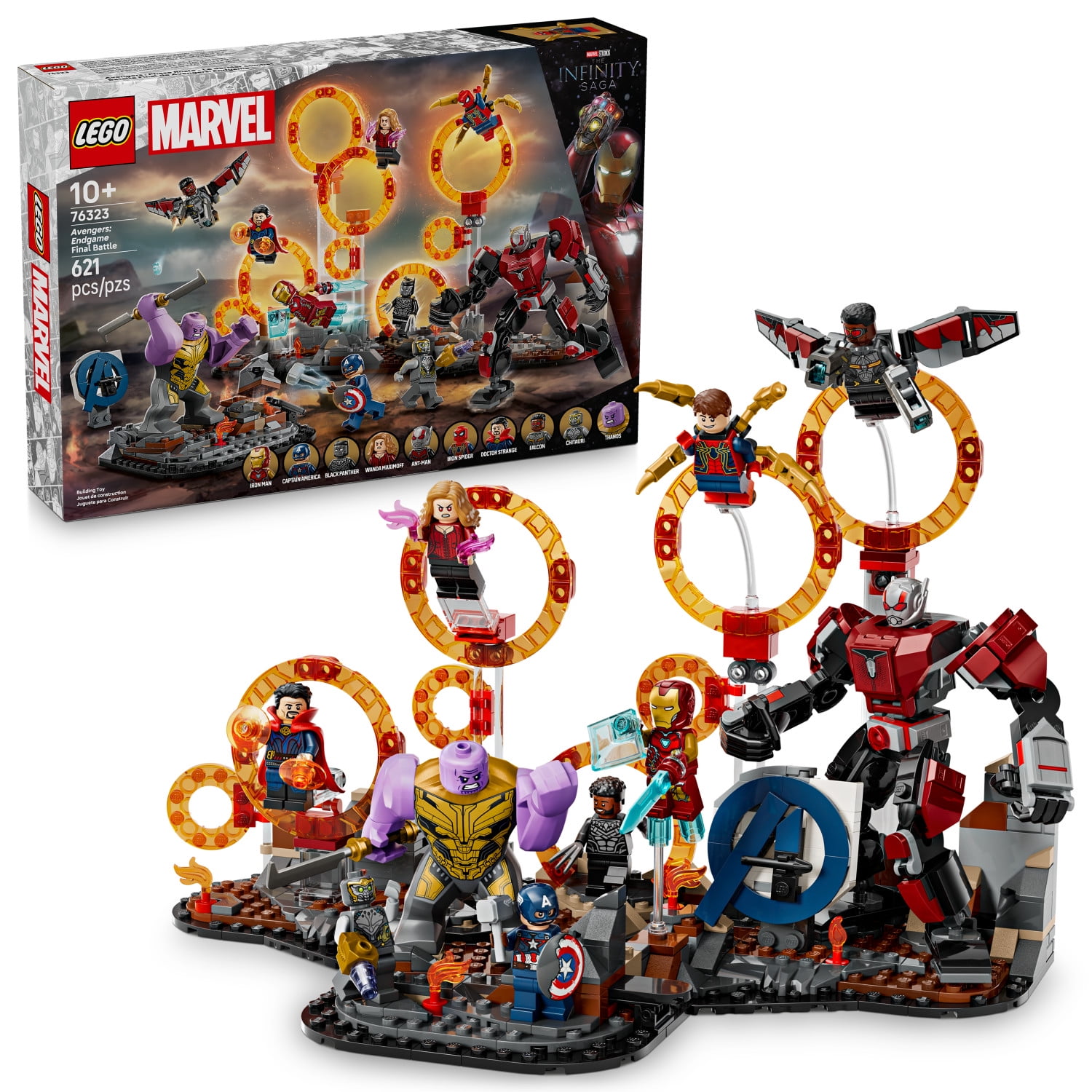 LEGO Marvel Avengers: Endgame Final Battle - Super Hero Building Set for Kids, Ages 10+ - 10 Figures including Iron Man, Black Panther, and Iron Spider - Birthday Gift for Boys and Girls - 76323