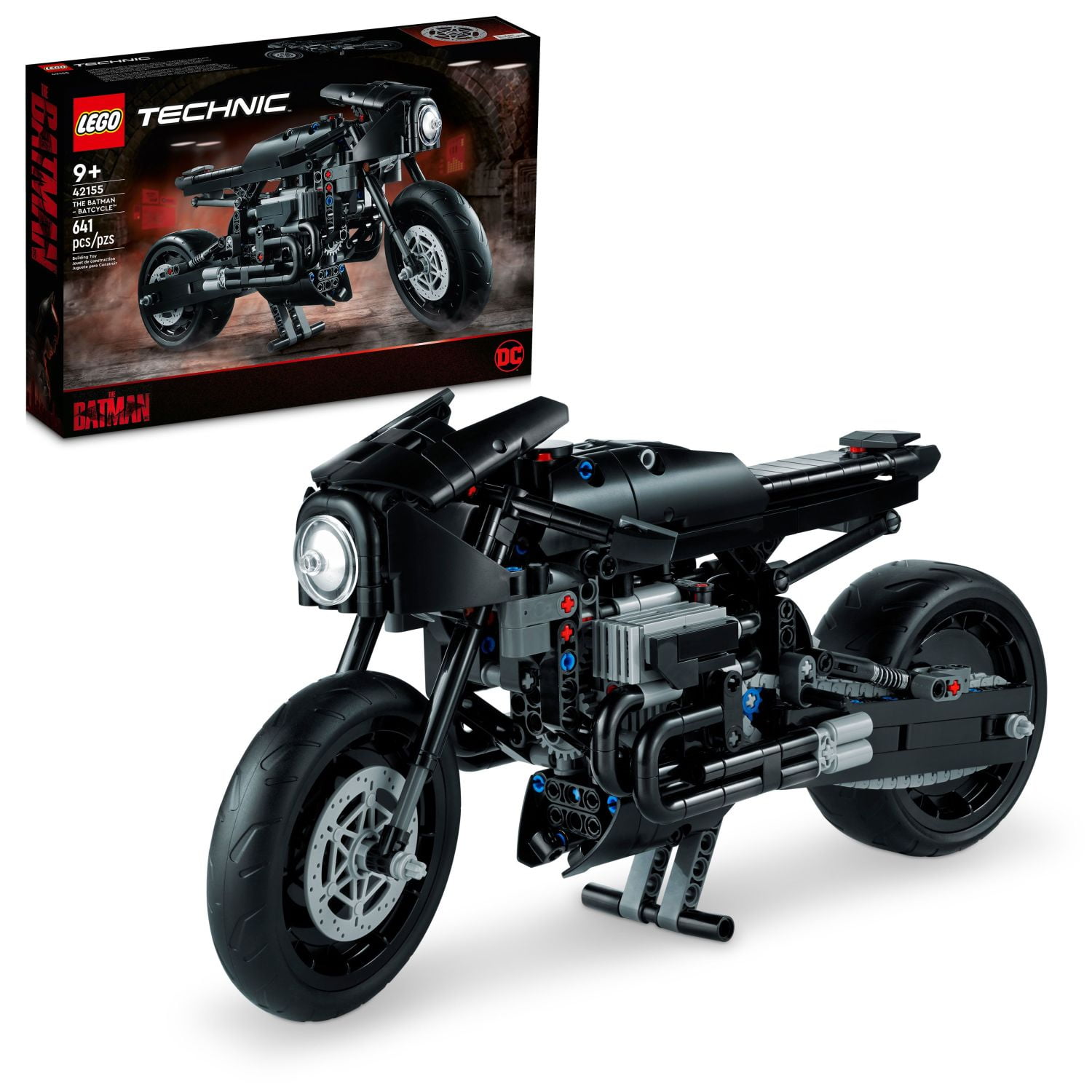 Lego 6425773 Technic The Batman Motorcycle Model Toy, Black