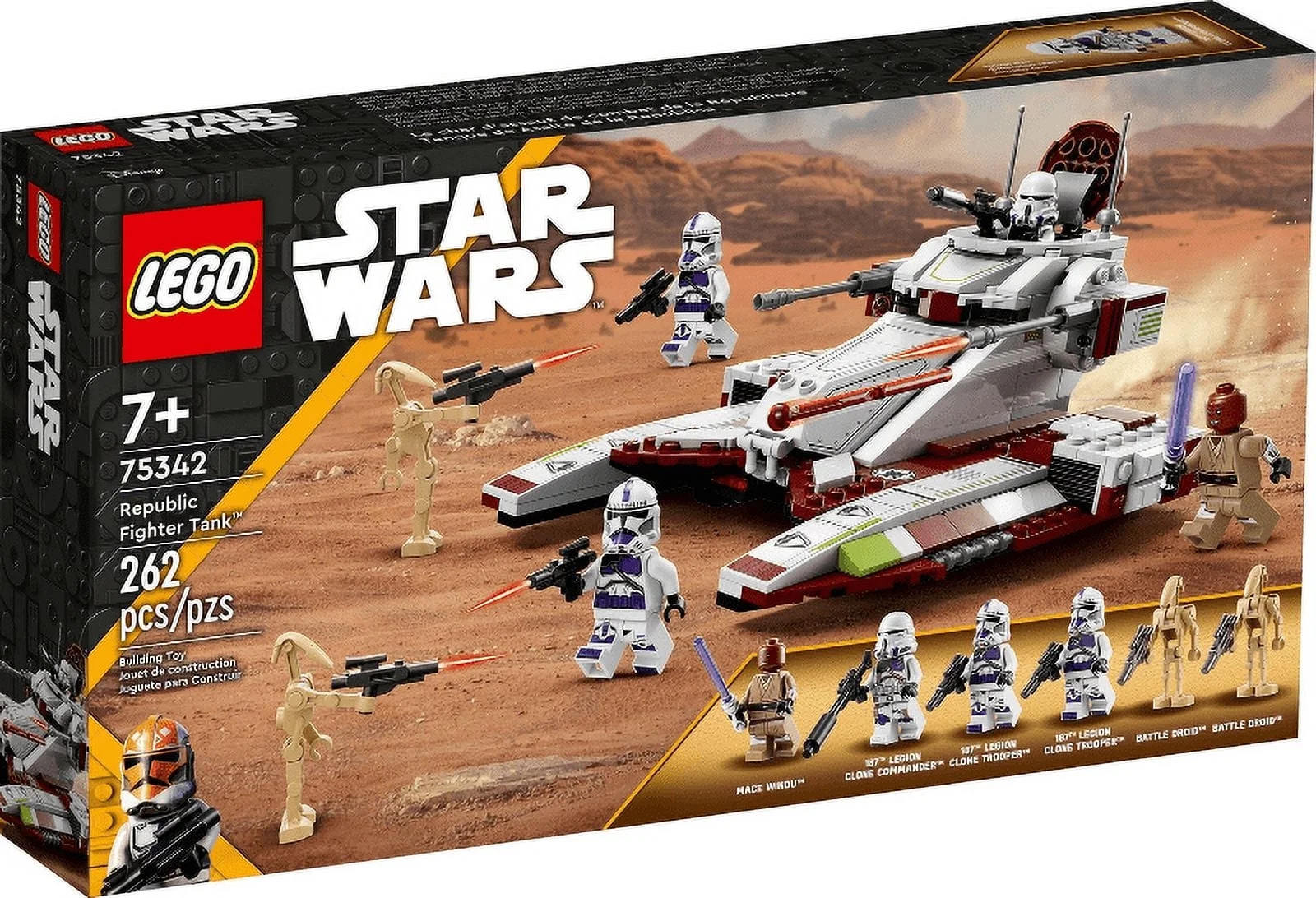 LEGO 7+ Years Interlocking Block Building Set, Star Wars, 7.1 oz, 262 Count