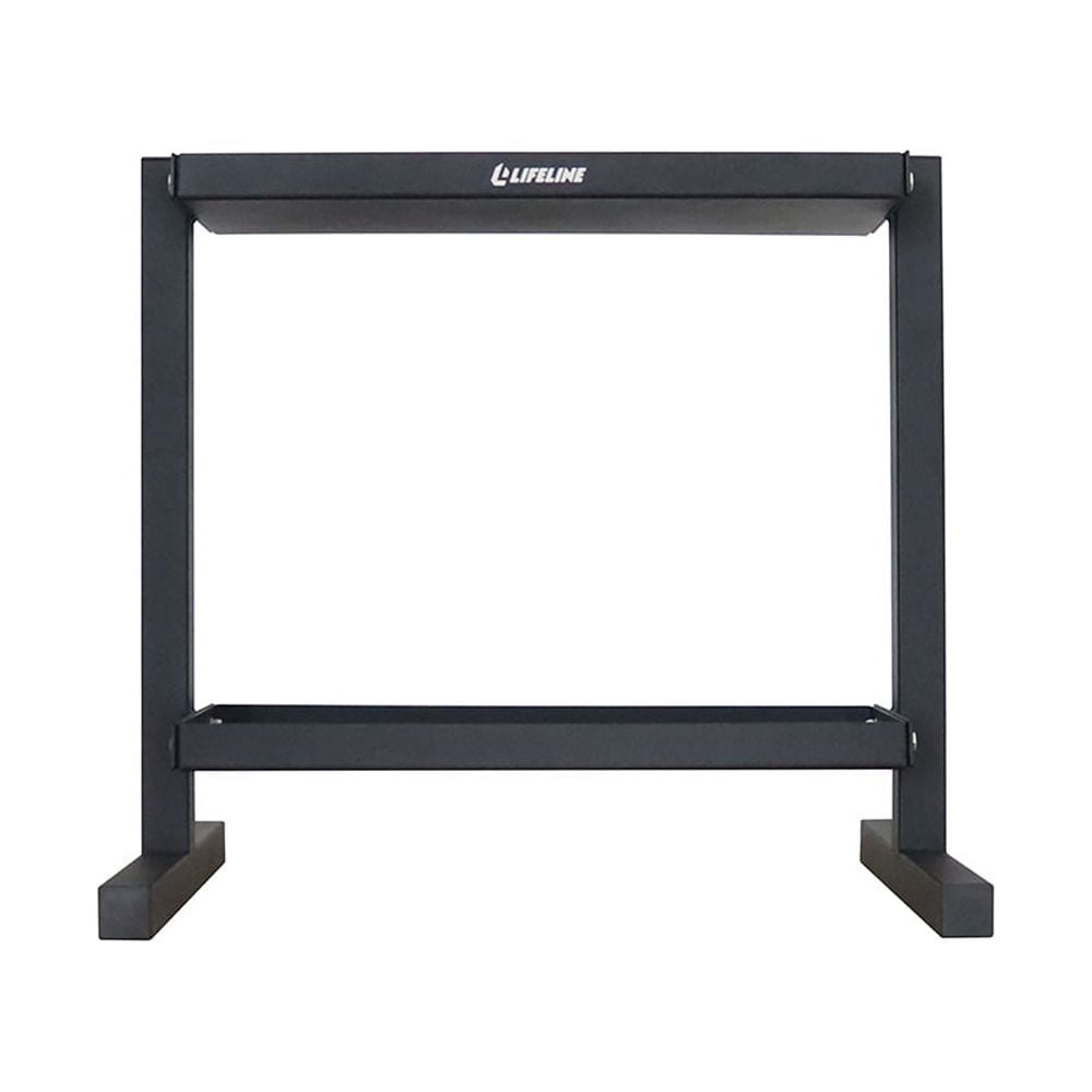 Lifeline Fitness Kettlebell Storage Rack - Two Tiers With 500lb Capacity - All Steel Frame
