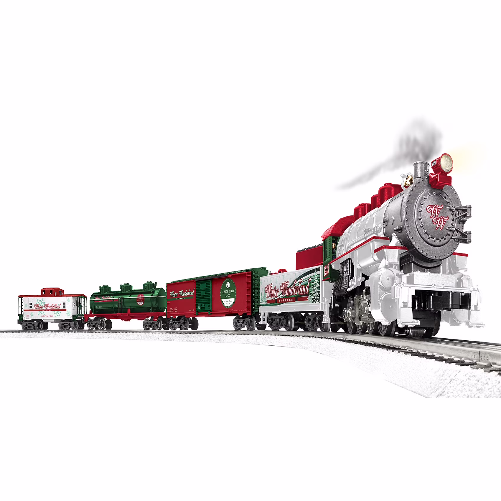 Lionel Winter Wonderland LionChief 5.0 Electric O Gauge Train Set with Bluetooth & Remote