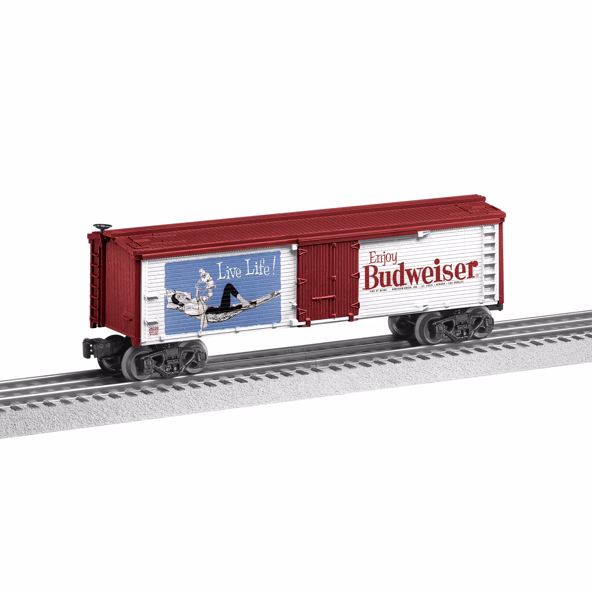 Lionel Budweiser Live Life O Gauge Model Train Reefer Car