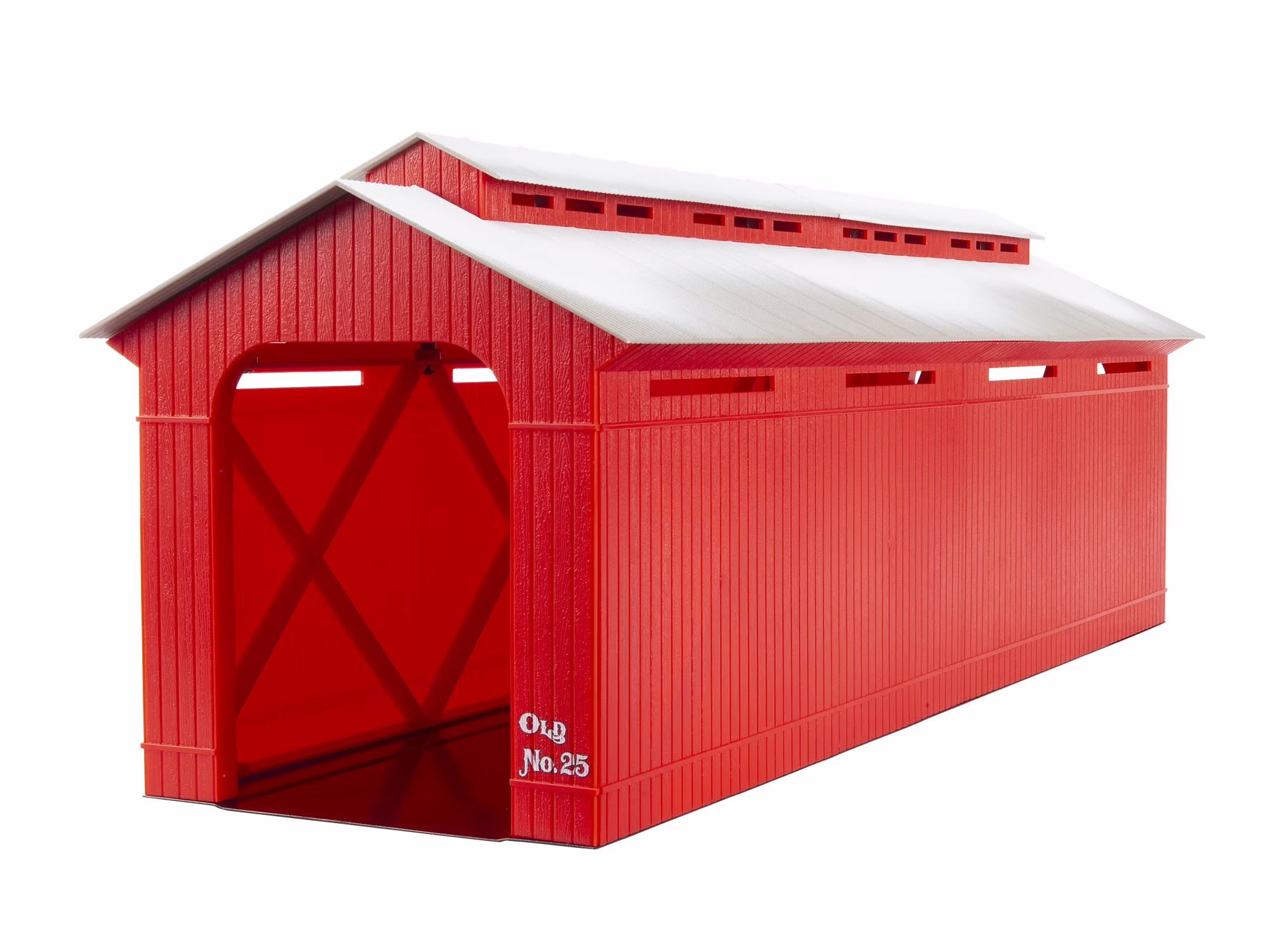 Lionel Illuminated Winter's O Gauge Covered Bridge Model Train Operating Accessory