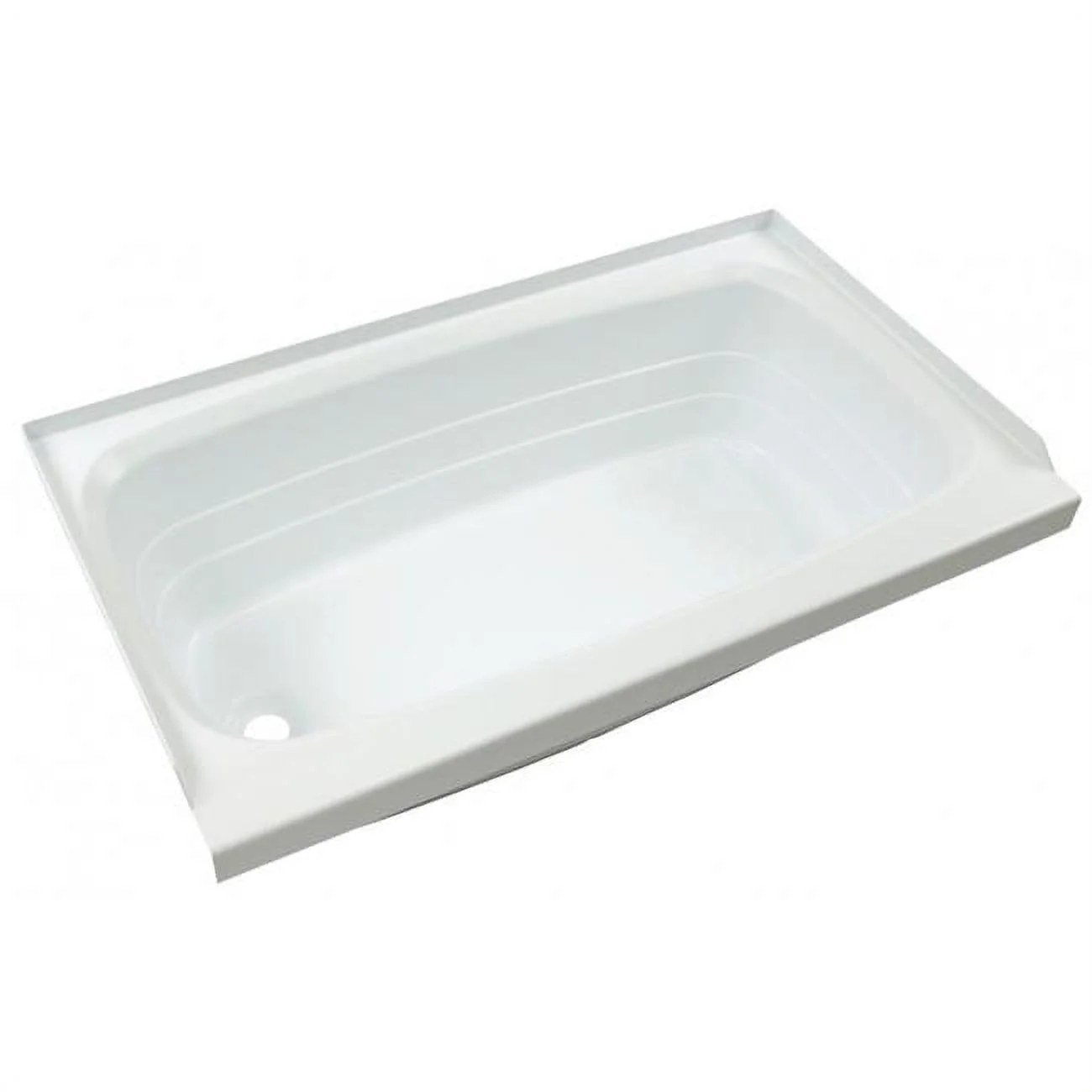 Lippert 209372 Better Bath RV Bath Tub 24" x 36" Left Hand Drain Parchment