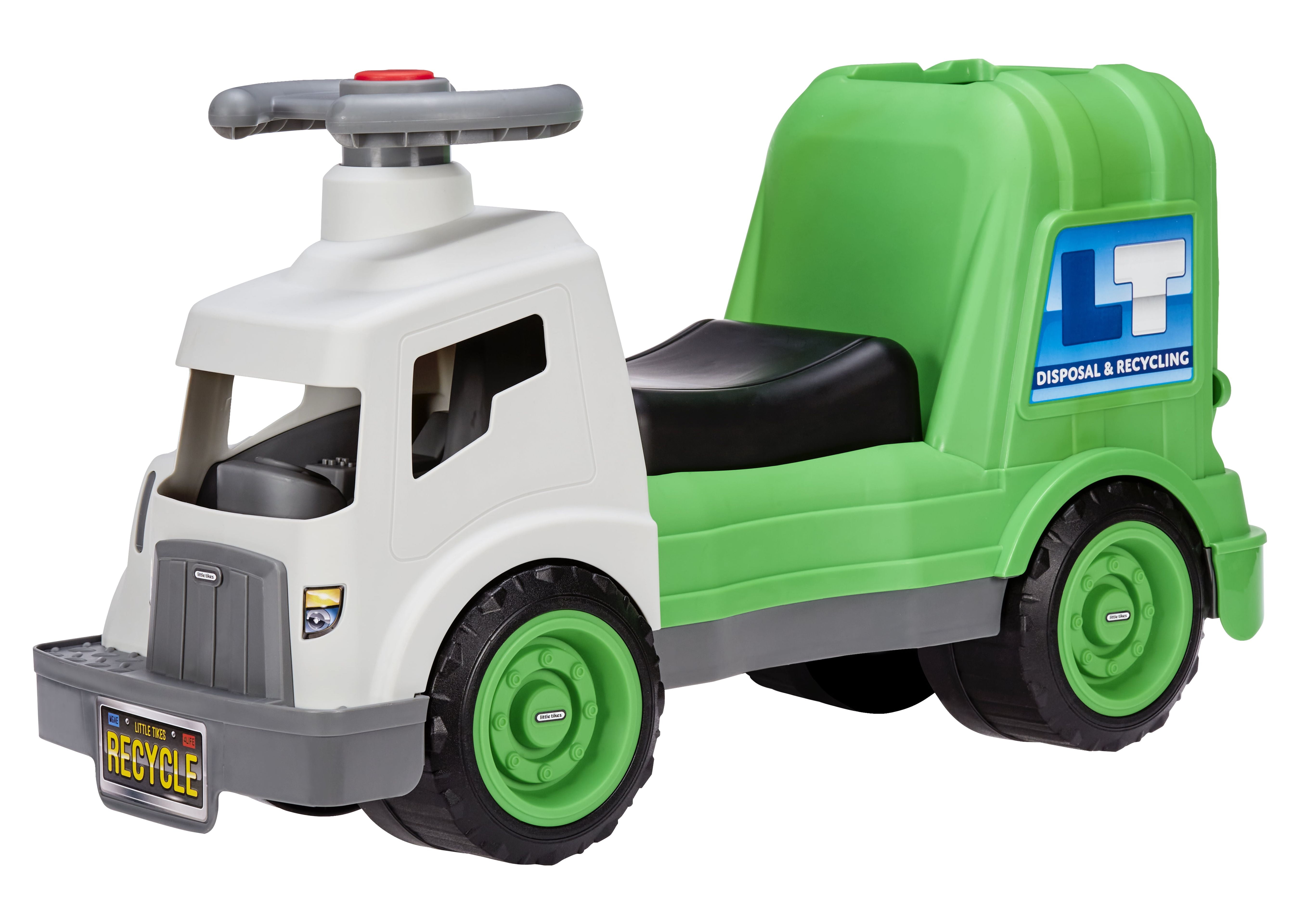 Little Tikes Dirt Diggers Garbage Truck Scoot Ride on with Working Horn, Trash Bin, Toddlers Ages 2 to 5 Years