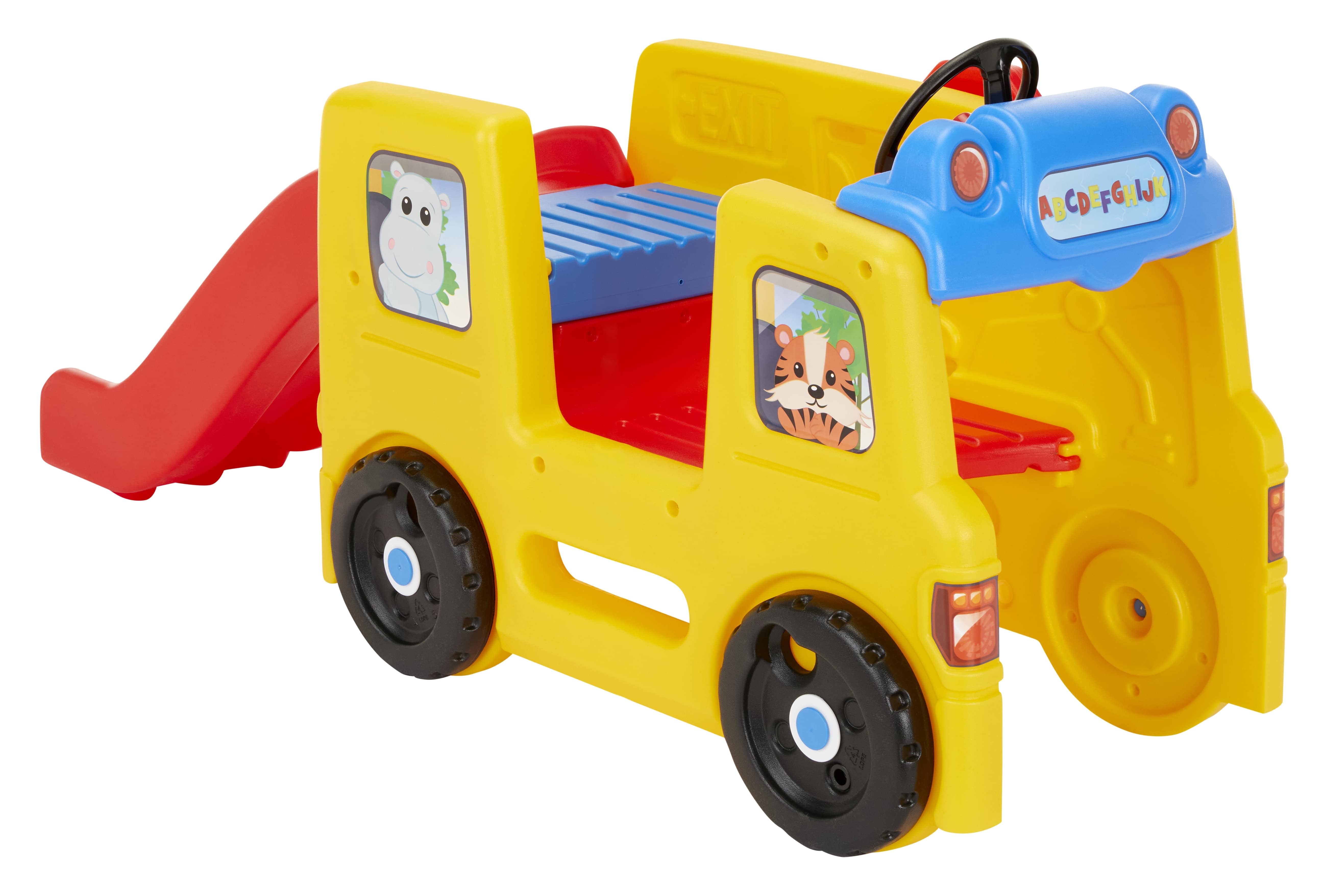 Little Tikes School Bus Climber and Slide with Interactive Dashboard