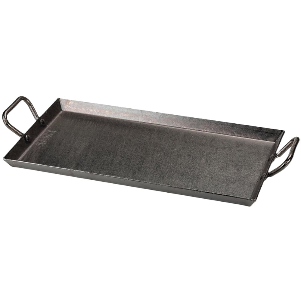 Lodge Cast Iron Seasoned Steel Outdoor Nonstick Cooking Griddle for Grill or Campfire