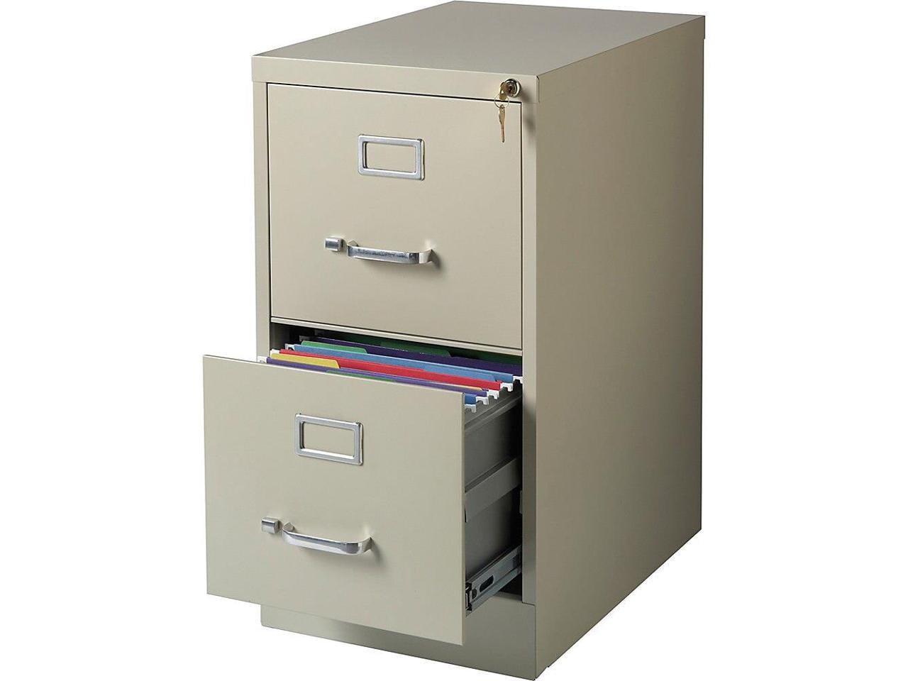 FILE CABINET VERTICAL 2 DRAWER LETTER SIZE PUTTY POWDER COAT