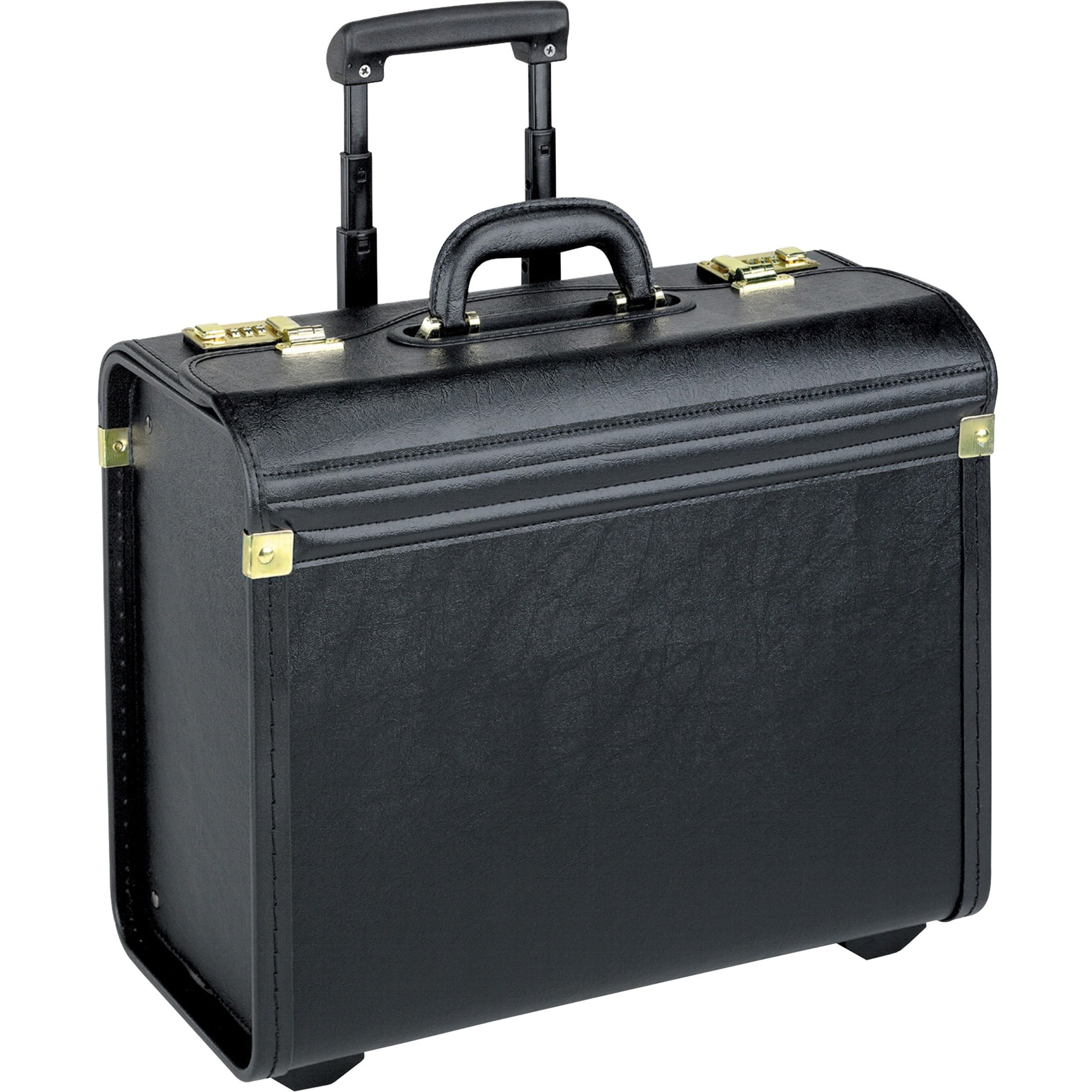 Lorell, LLR61613, Oversized Rolling Catalog Case, 1, Black