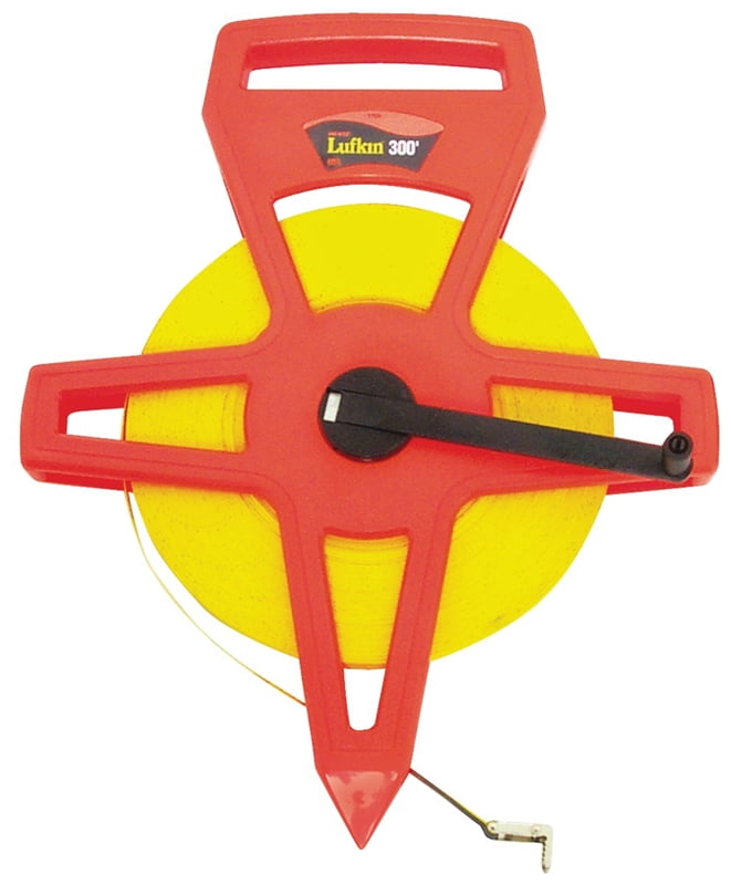 Lufkin 300 ft. L x 0.5 in. W Reel Rewind Tape Measure Yellow 1 pk