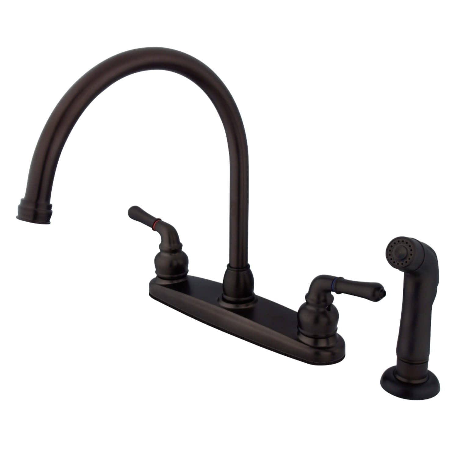 Kingston Brass FB795SP 8-inch Centerset Kitchen Faucet, Oil Rubbed Bronze