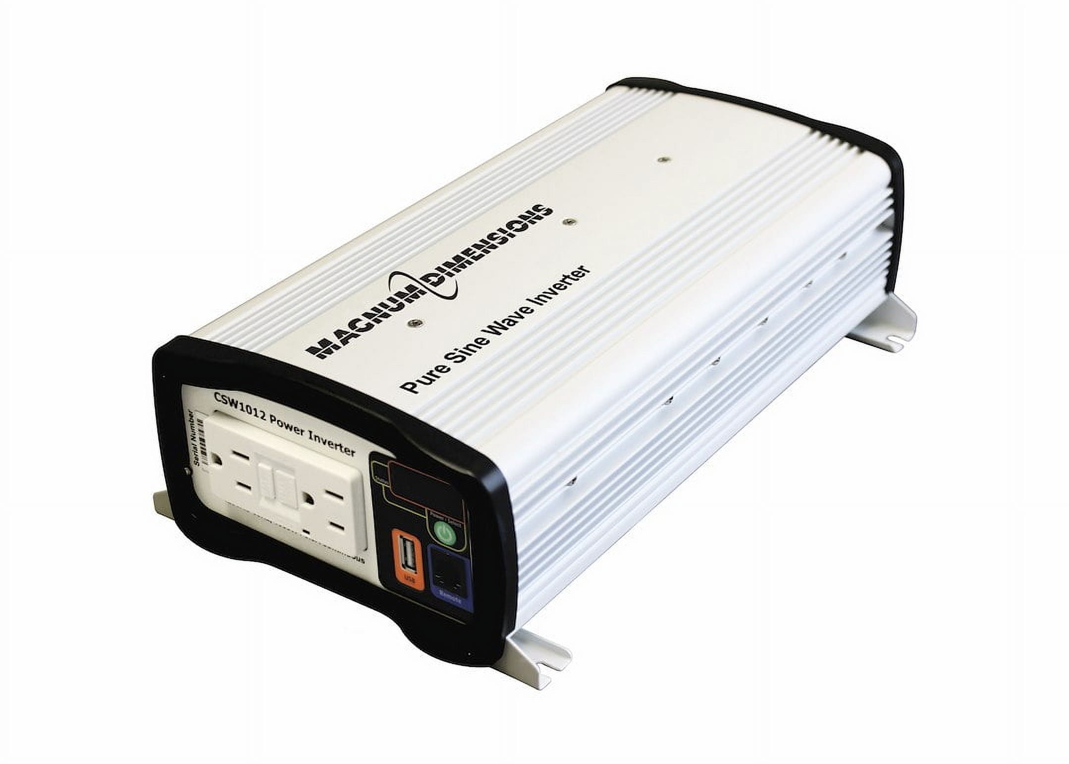 Magnum Dimensions CSW1012 1000 Watt, 12 Volt DC, High Frequency Compact Sine Wave Inverter
