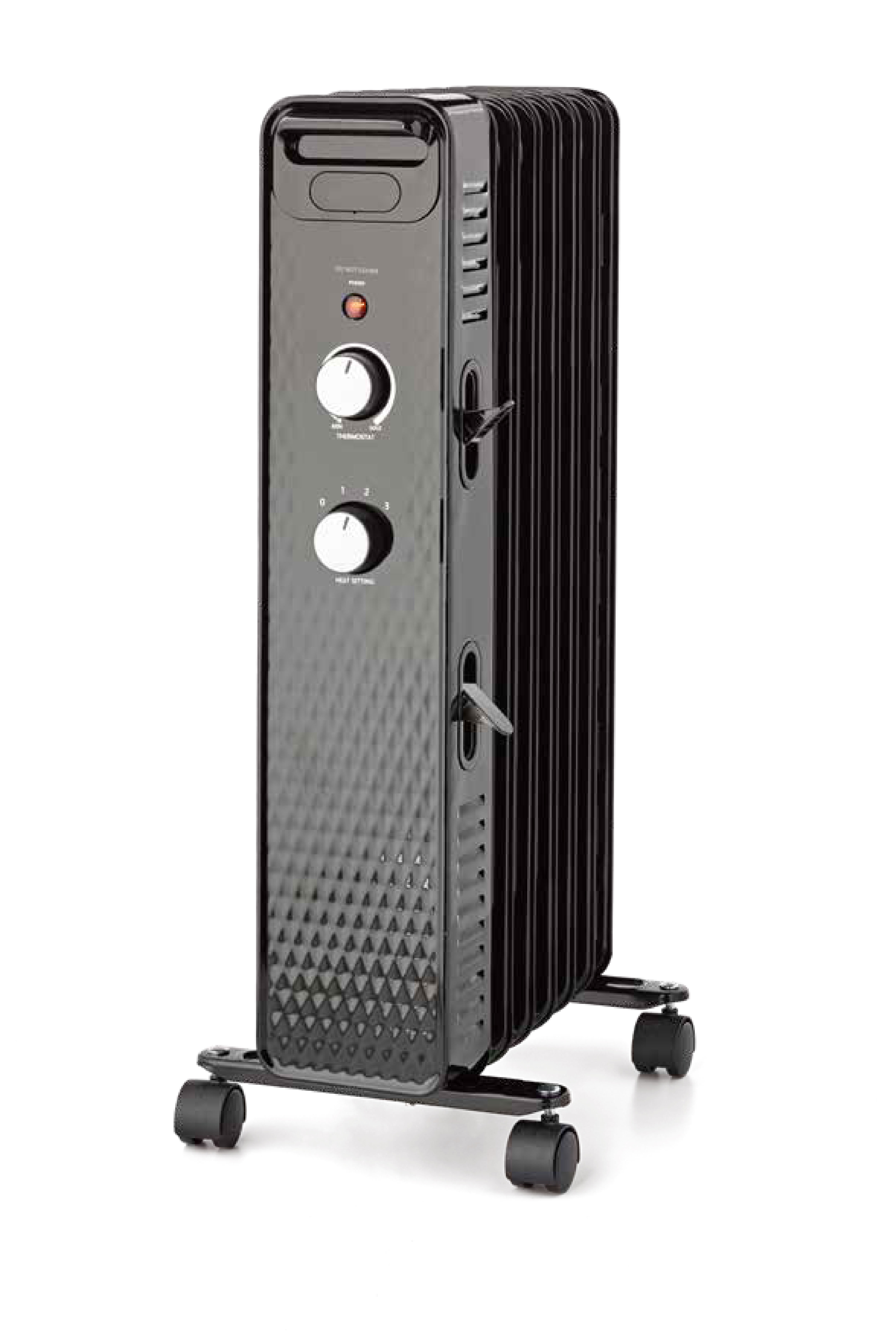 Mainstays Mechanical Oil Filled Electric Radiator Space Heater, Black, New, WSH07O2ABB
