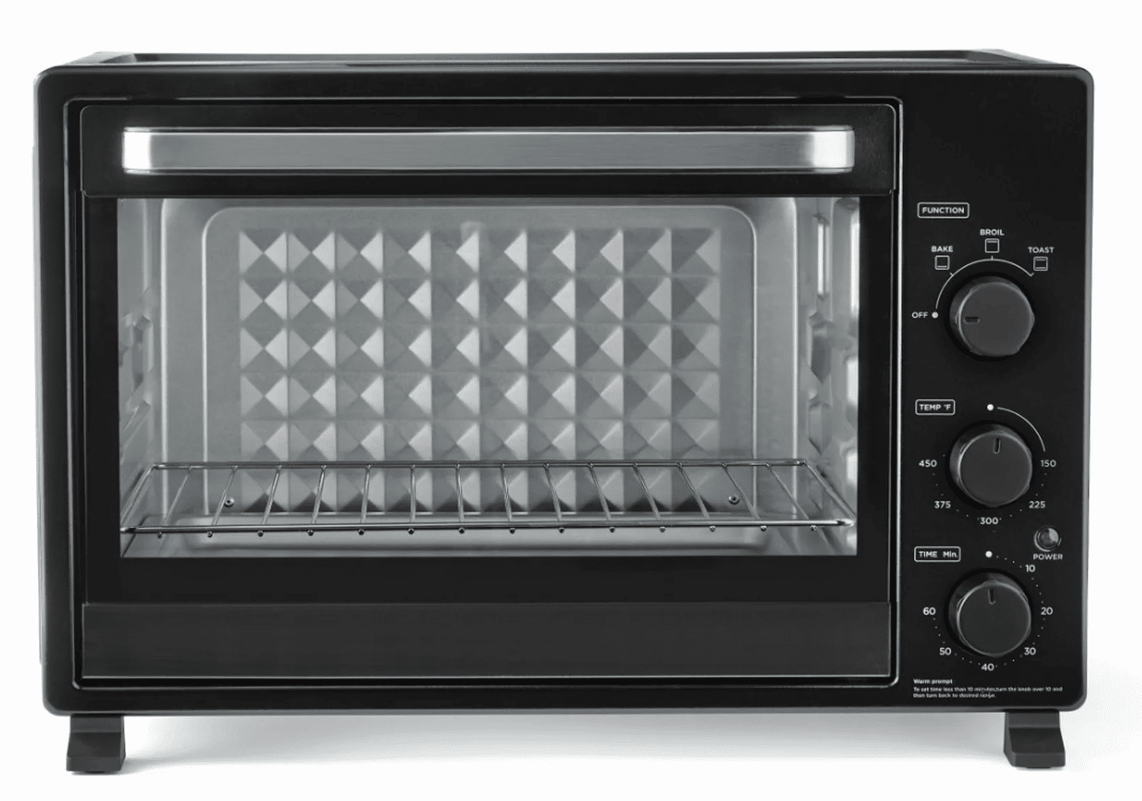 Mainstays XL Toaster Oven, 34QT, 6-Slice Family Size, Black, 1500W, New