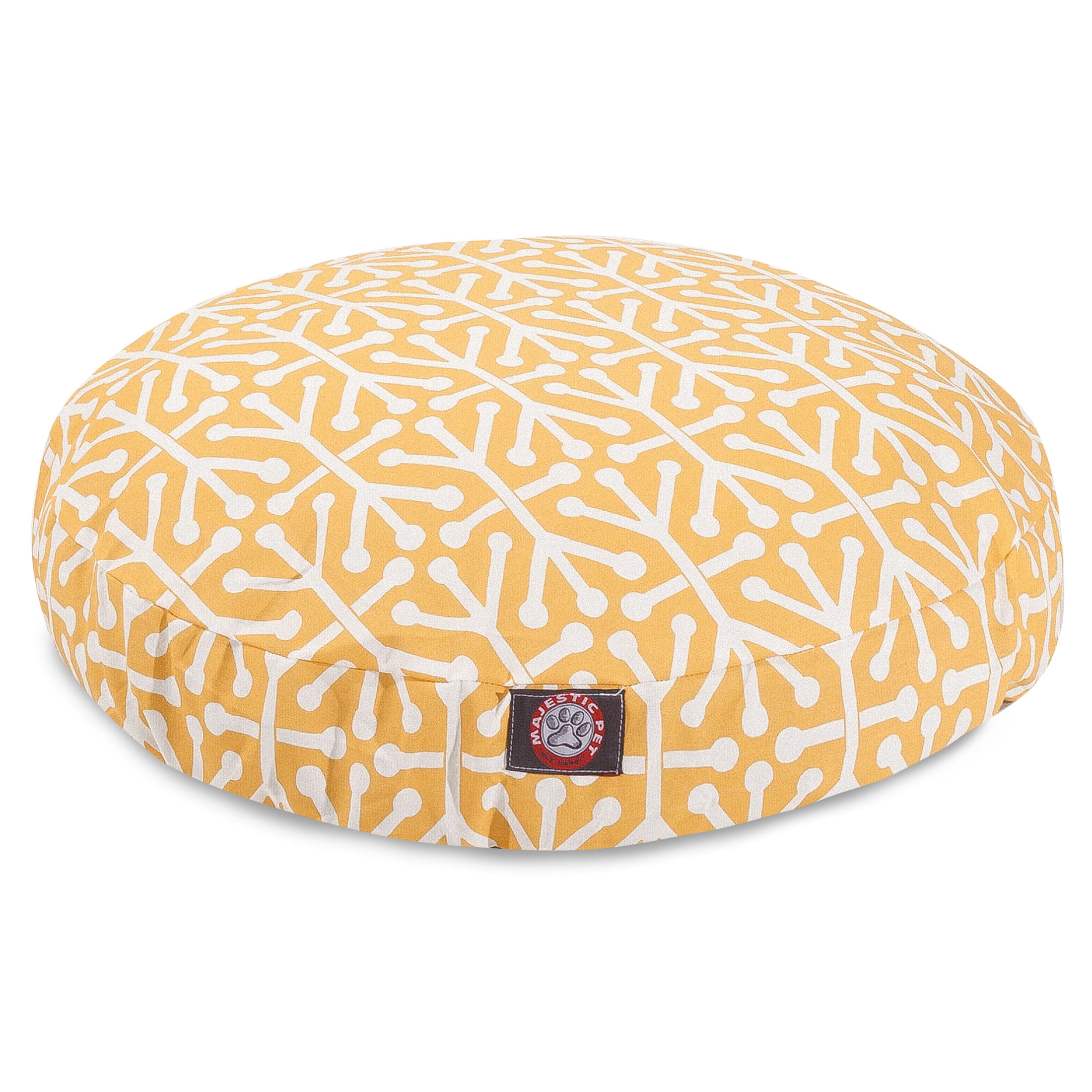 Majestic Pet | Aruba Round Pet Bed For Dogs, Removable Cover, Citrus, Small