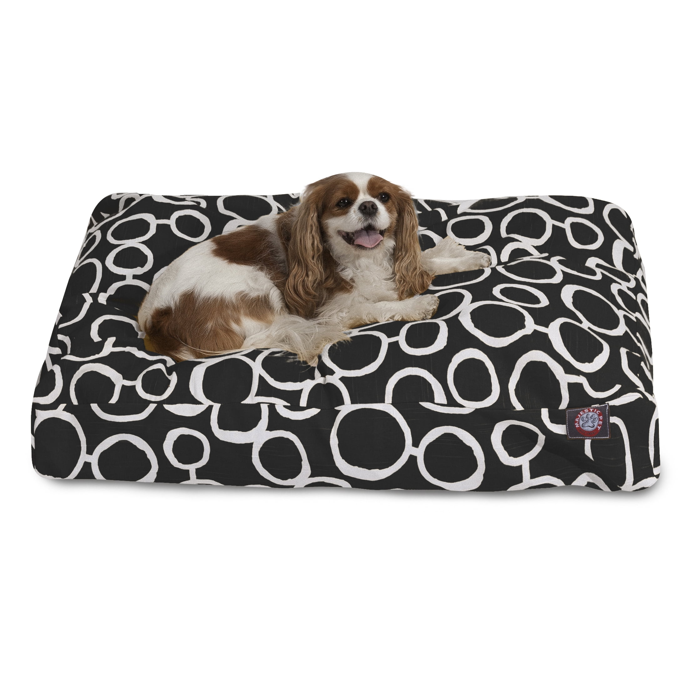 Majestic Pet | Fusion Rectangle Pet Bed For Dogs, Removable Cover, Black, Extra Large