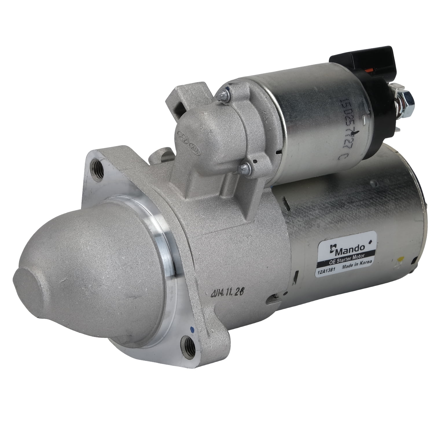 Mando Starter Motor 12A1381 Fits select: 2011-2013 HYUNDAI GENESIS, 2011-2014 HYUNDAI EQUUS