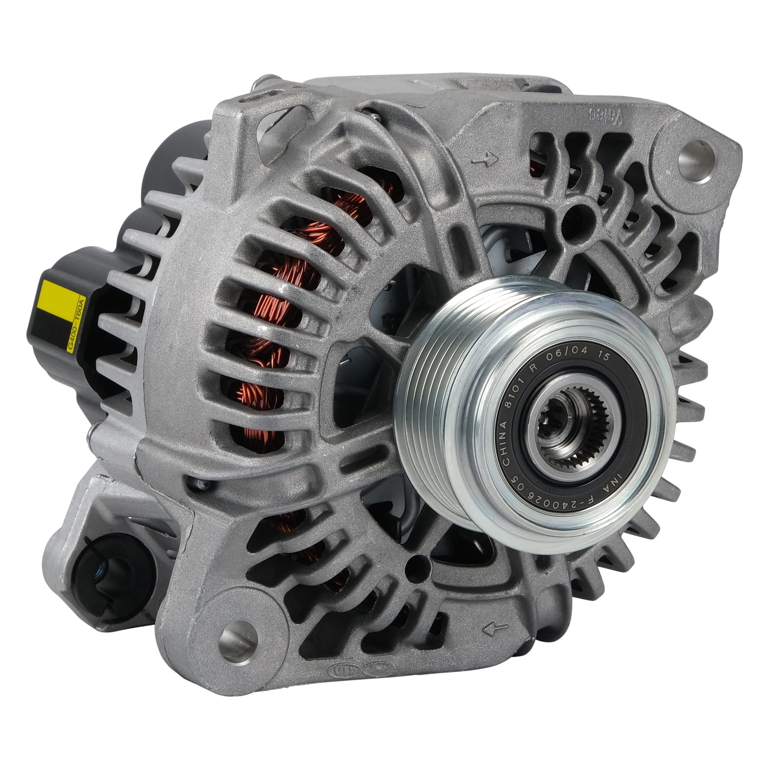 Mando 11A1351 Alternator with Pulley, Direct Fit, OE Replacement for Hyundai Sonata, 2.4L