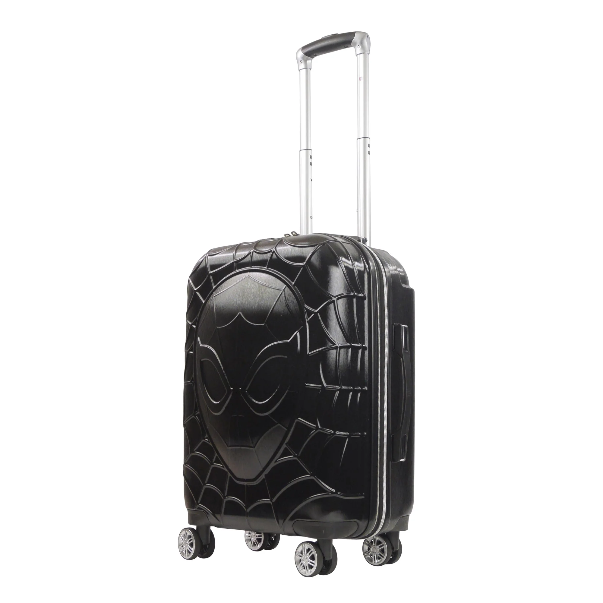 Marvel Spider-Man 21 Inch Rolling Luggage, Molded Hardshell Carry On Suitcase with Wheels, Black