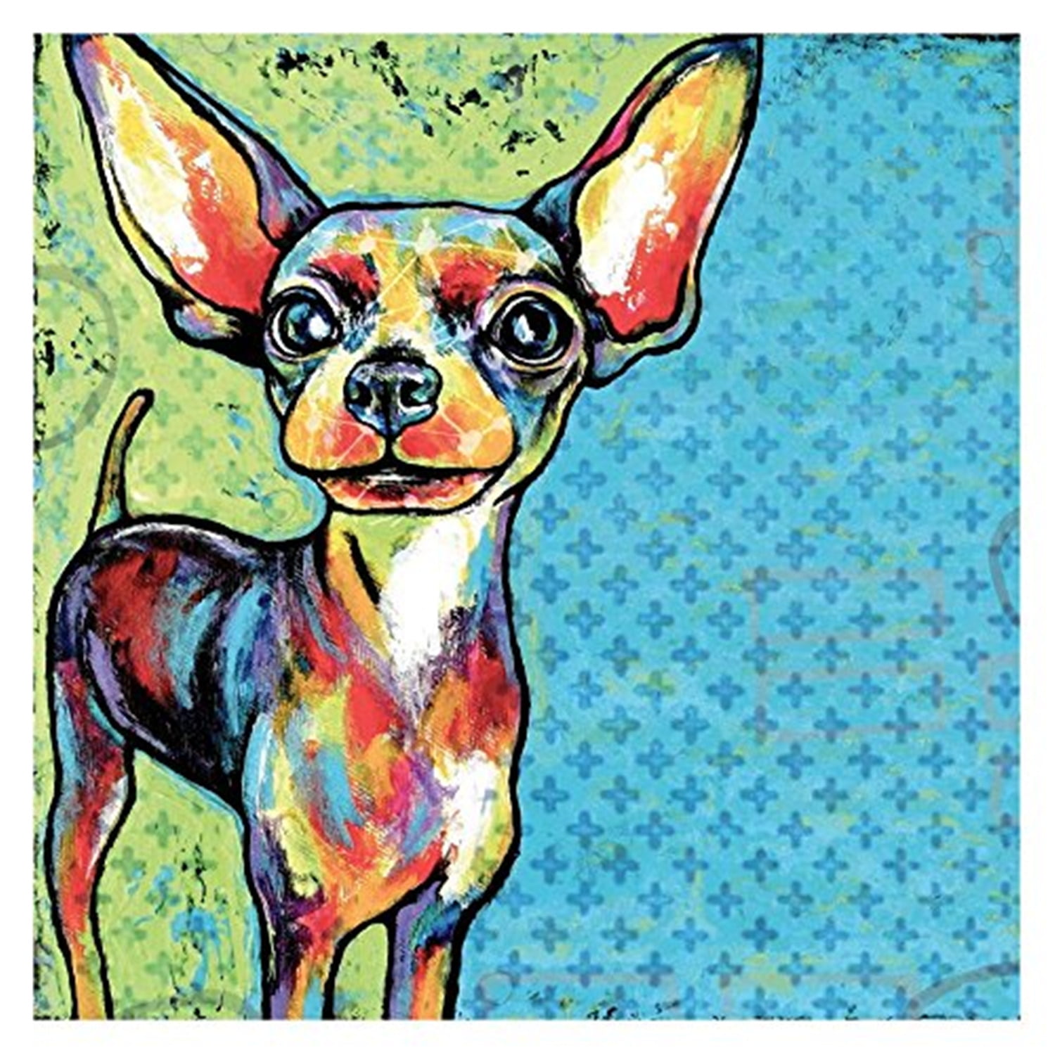 Marmont Hill "Chihuahua Pop Art" by Stephanie Gerace Painting Print on Wrapped Canvas