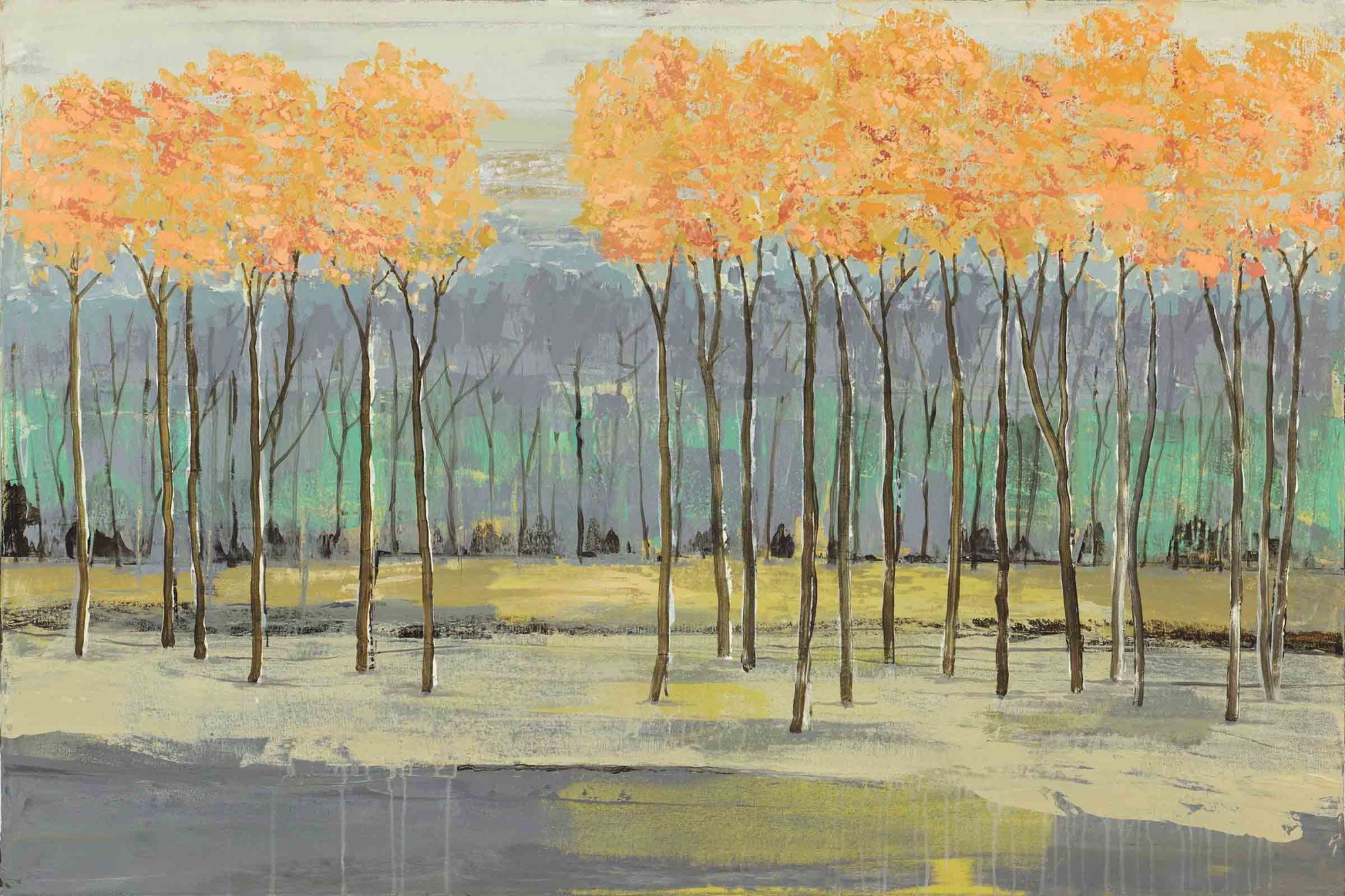 Marmont Hill "Fresh Foliage II" Painting Print on Wrapped Canvas