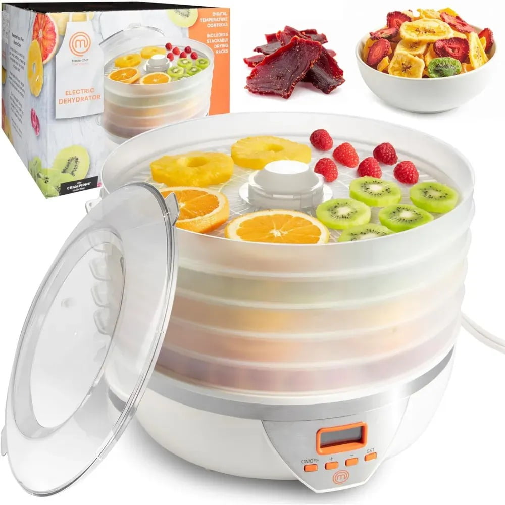 MasterChef Food Dehydrator With 5 Trays and Digital Temperature Controls