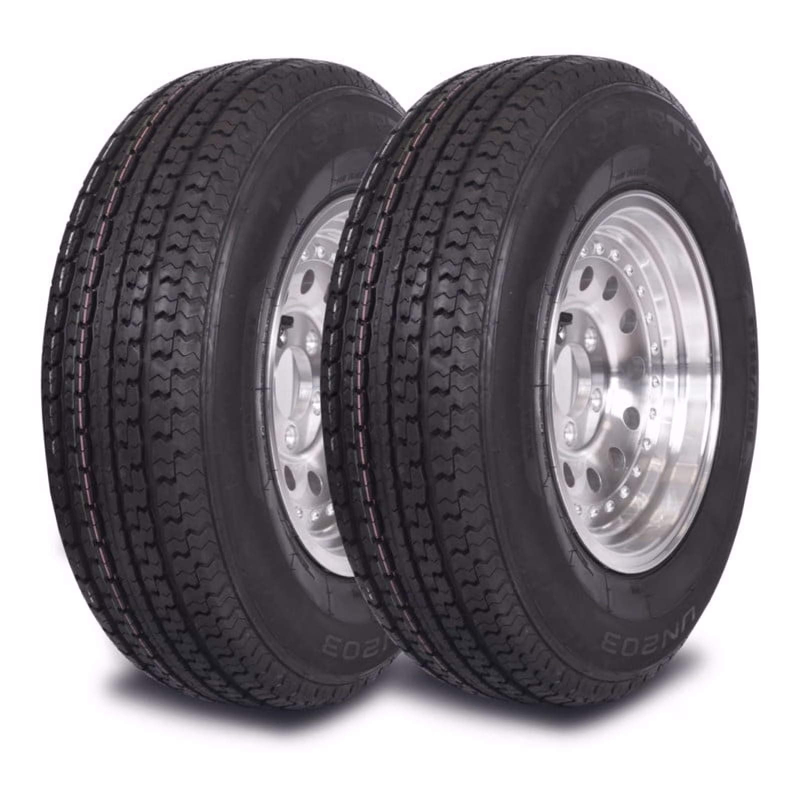 Mastertrack UN203 ST225/75R15 10 Ply 117/112N Load Range E Radial Trailer Tire- ST 225/75/15 225/75R15,Set of 2(No Wheels)