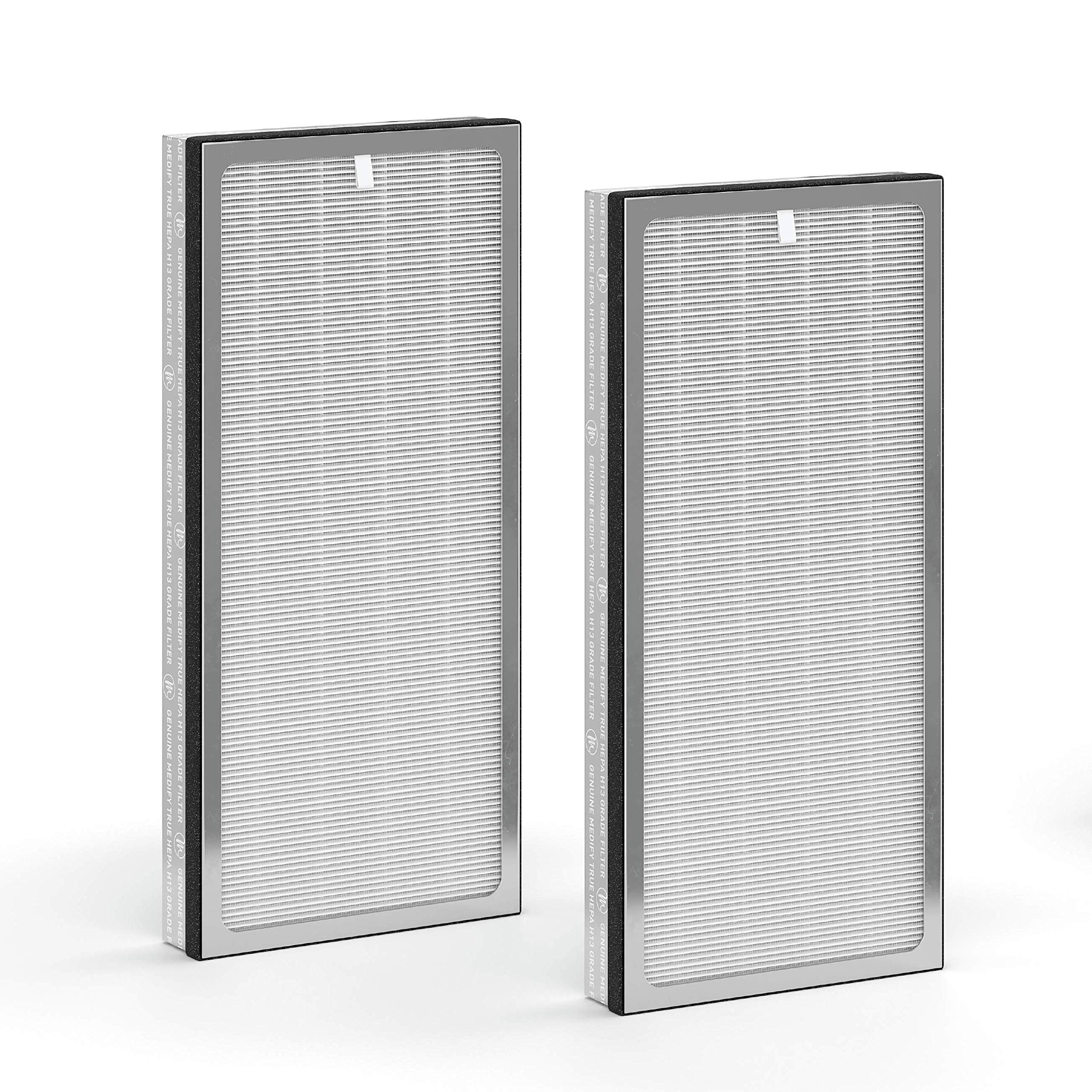 Medify MA-40 Genuine Replacement Filter for MA-40 Purifiers | Smoke, Dust, Odors, Pet Dander | 3 in 1 with Pre-filter, HEPA H13 and Activated Carbon | Removal of 0.1 to 0.3 Microns | 2-Pack