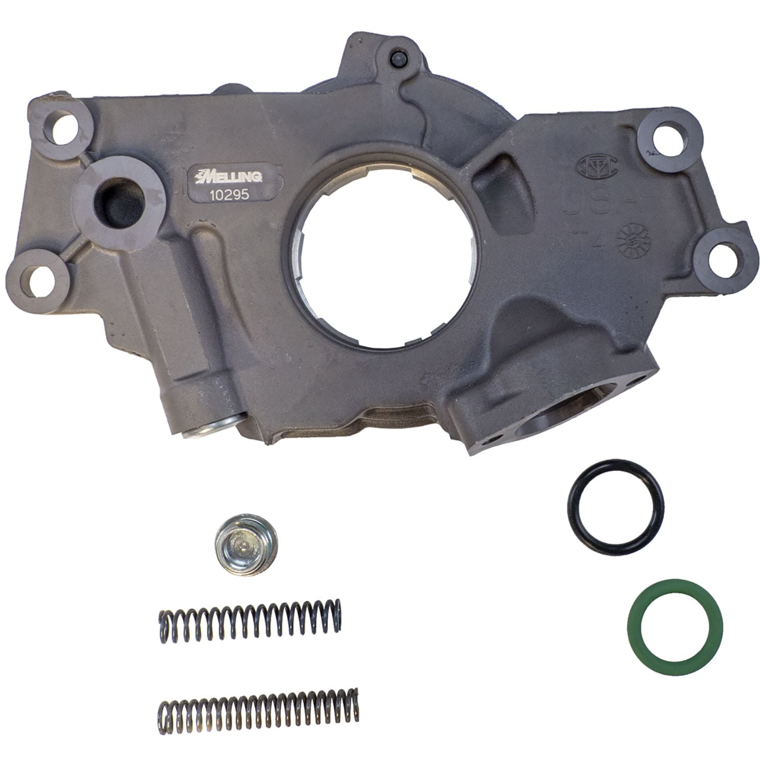 Melling 10295 Oil Pump - Standard Volume/High Pressure - 7/8 in Inlet - LS Fits select: 1999-2016 CHEVROLET SILVERADO, 2000-2014 CHEVROLET TAHOE