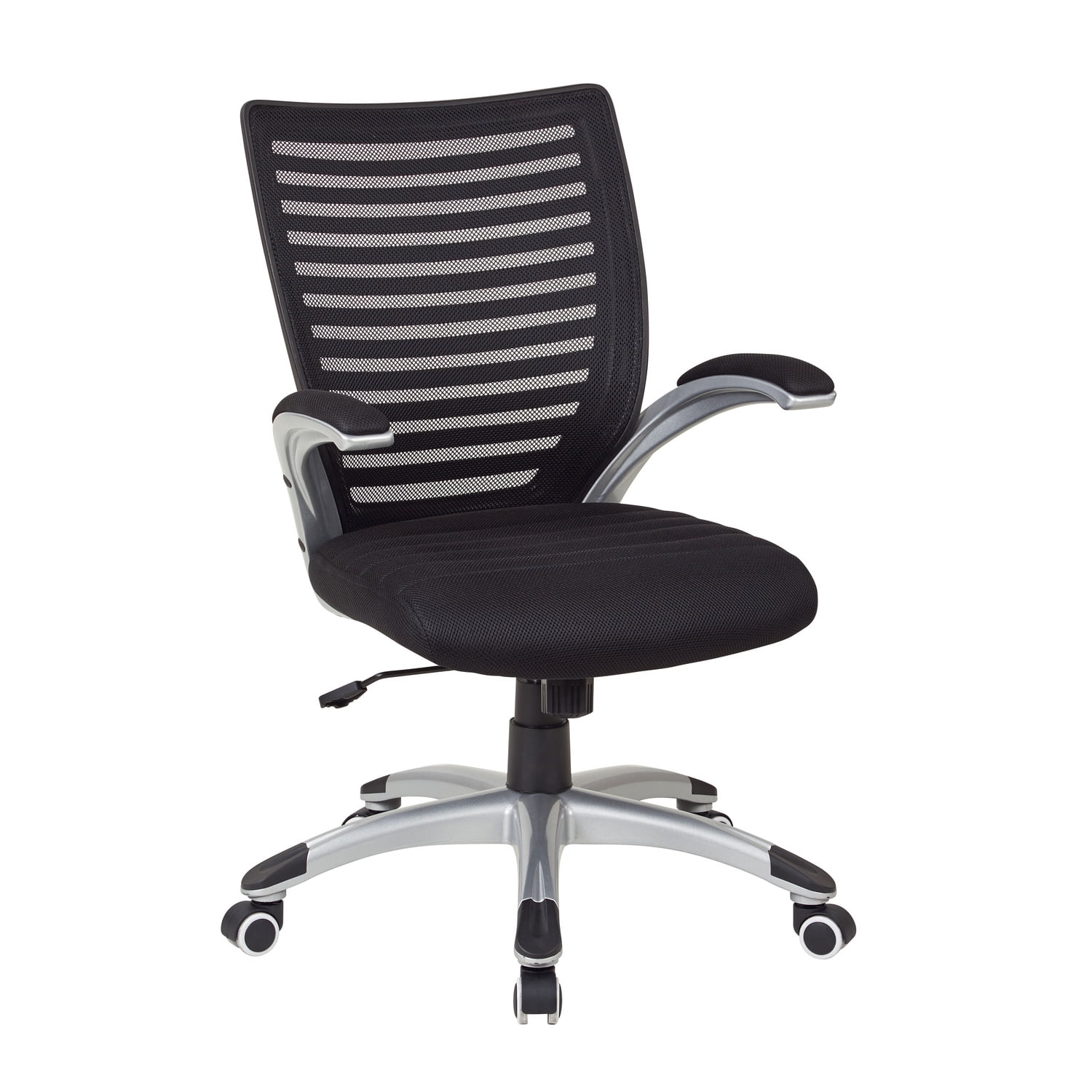 Mesh Seat and Screen Back Managers Chair in Black