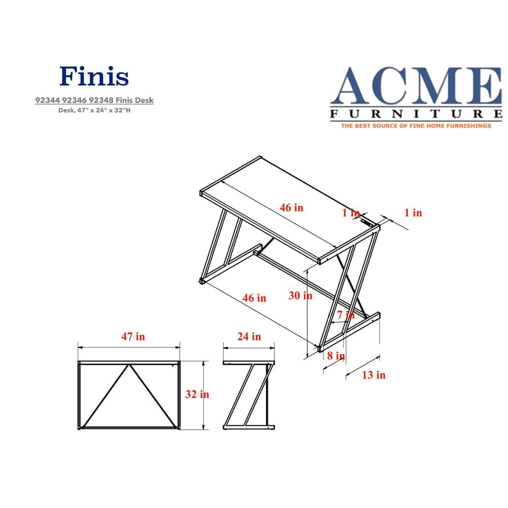 Metal Rectangular Writing Desk With USB Dock Oak Brown and Silver - Saltoro Sherpi