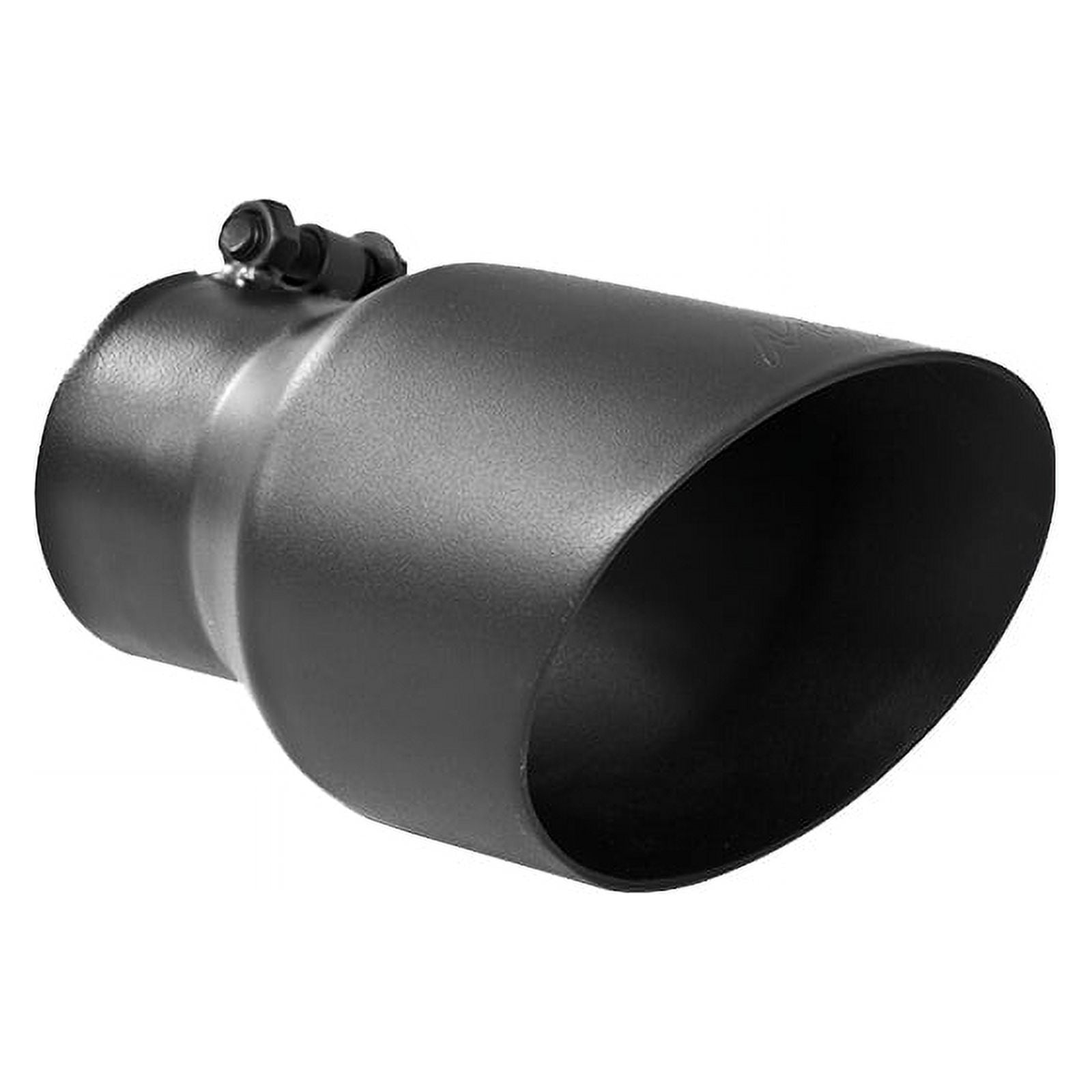 MBRP Universal Tip 4.5in OD 3in Inlet 8in Length Dual Walled Angled Exhaust Tip - Black