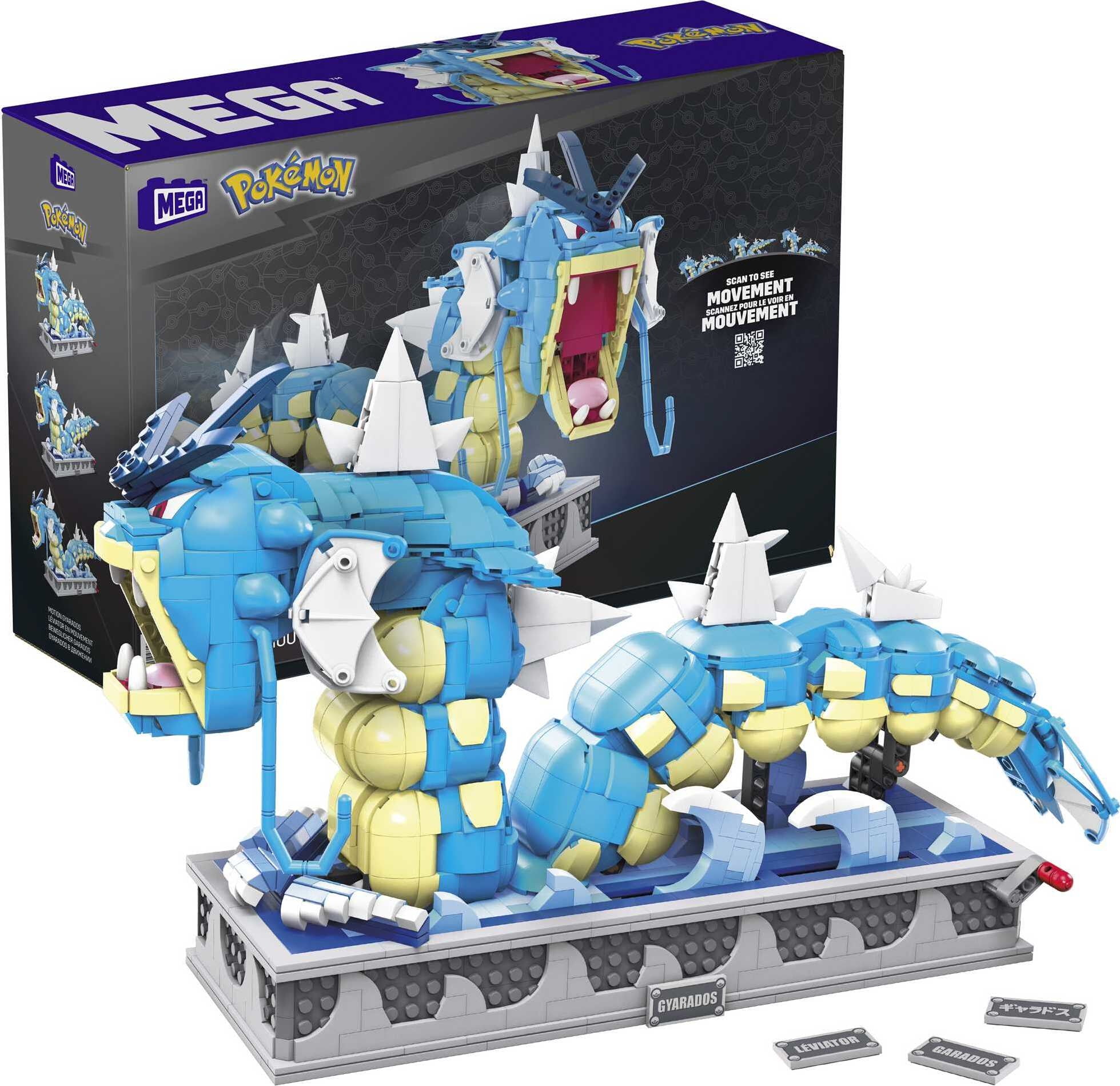 MEGA Pokemon Building Kit Motion Gyarados (2186 Pieces) for Collectors