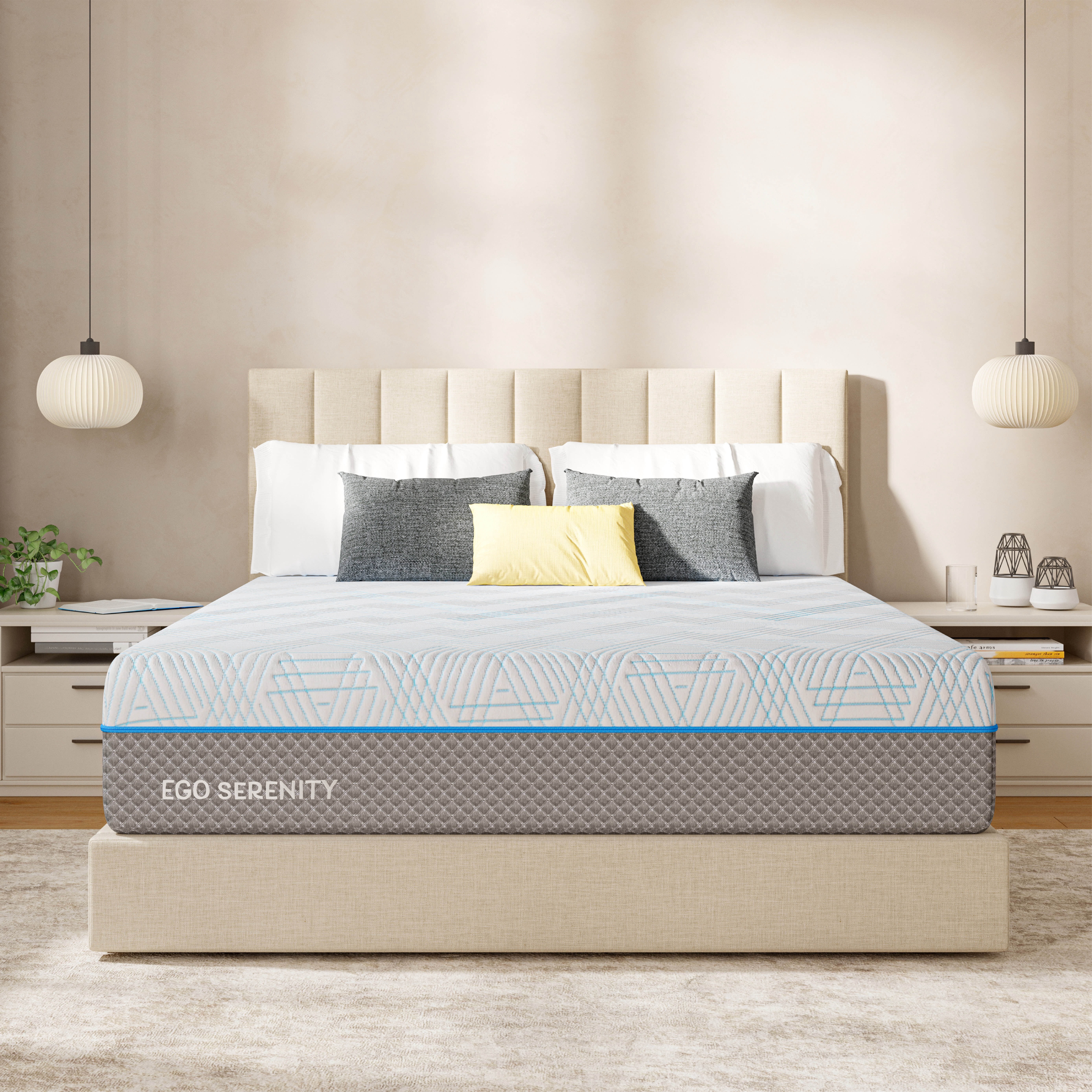 EGOHOME Queen Mattress, Gel Memory Foam 10" Mattress in a Box, Ego Serenity