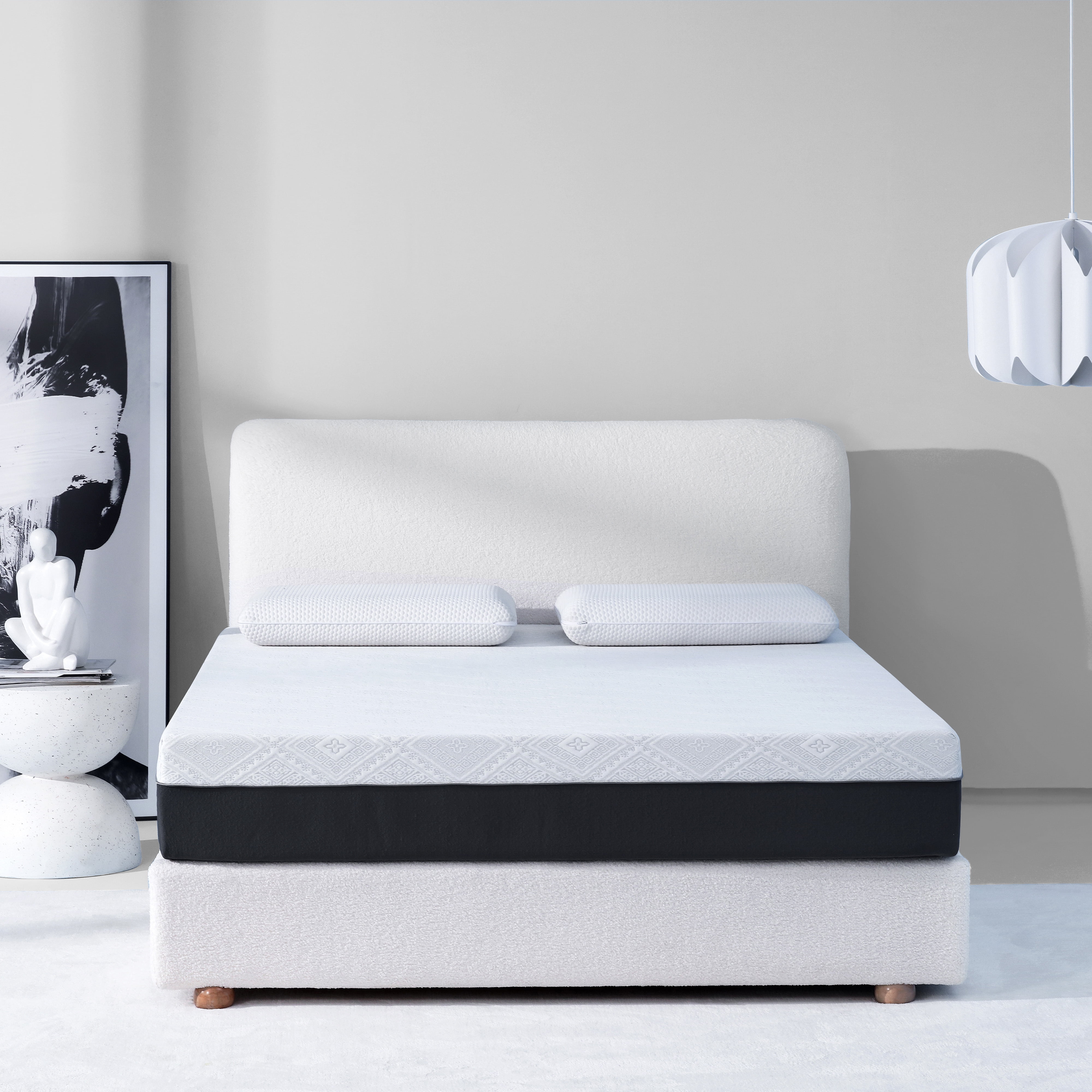 EGOHOME 10 inch Gel Memory Foam Mattress, Queen Size Bed in a Box