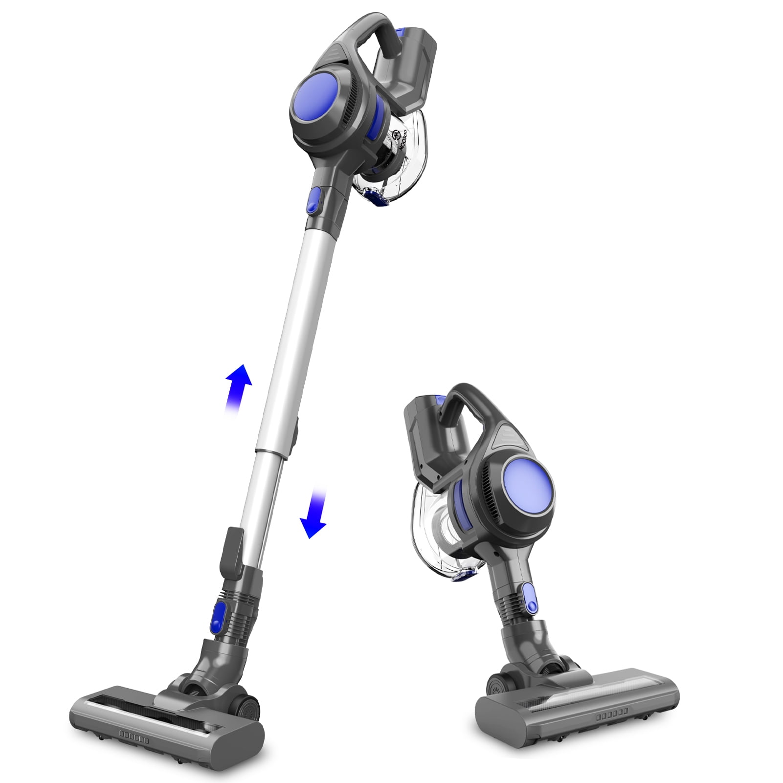 MOOSOO Stick Vacuum Cleaner, 4-in-1 Handheld Cordless Vacuum with Powerful Suction for Home Hard Floor Carpet Car Pet Hair, XL-618A