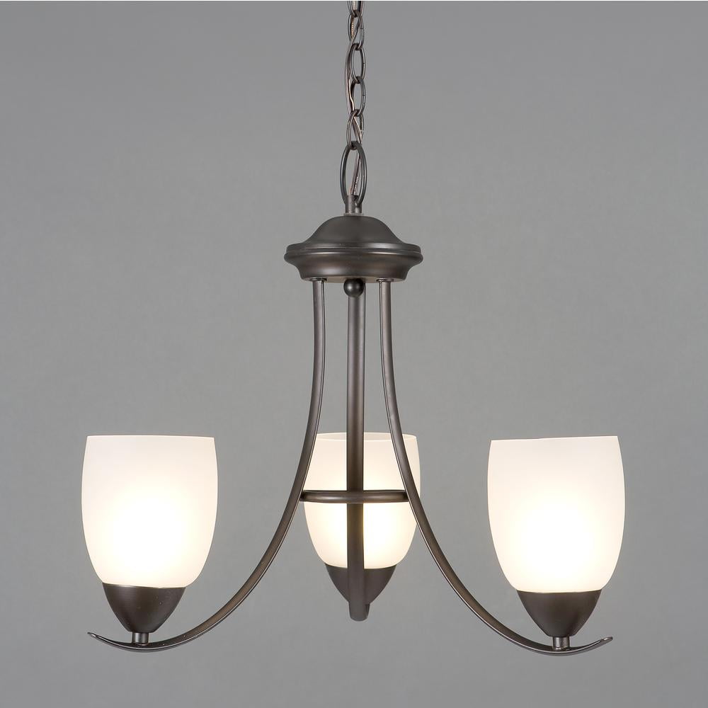 Mirror Lake Collection Three Light Chandelier
