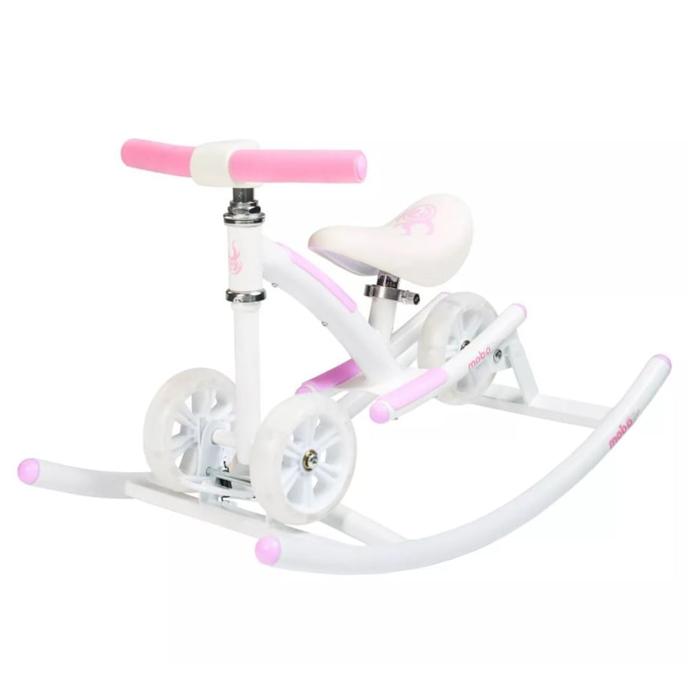 Mobo Cruiser Wobo 2 in 1 Rocking Baby Balance Bike Learning Toy, Pink