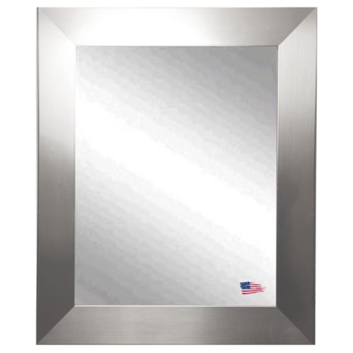 Modern Stainless Silver Wall Mirror