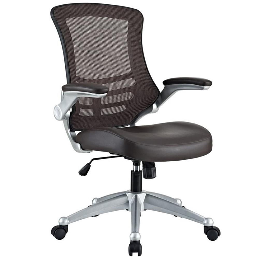 Modway Attainment Office Chair with Leatherette Seat, Multiple Colors