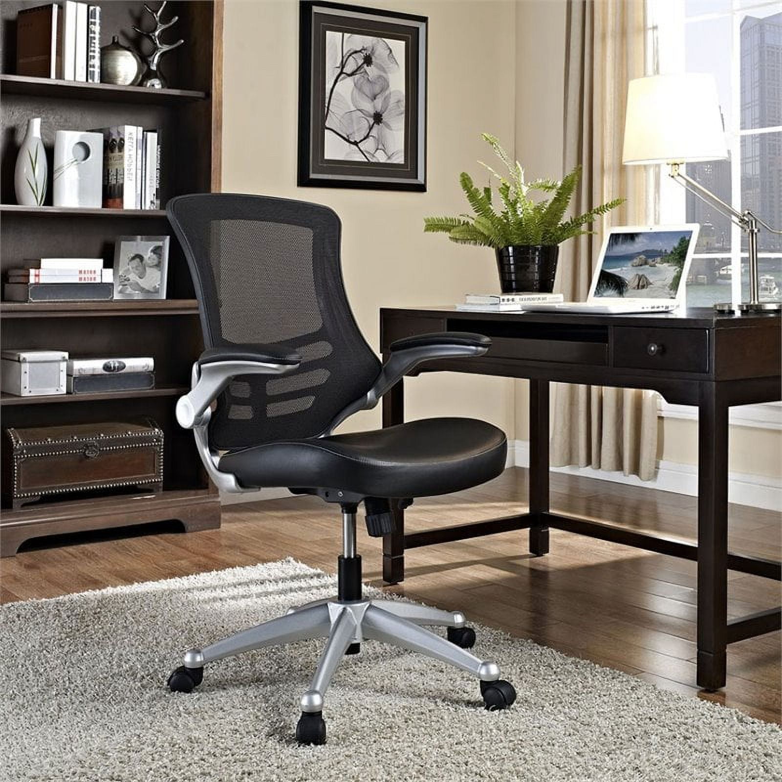 Modway Attainment Office Chair with Leatherette Seat, Multiple Colors