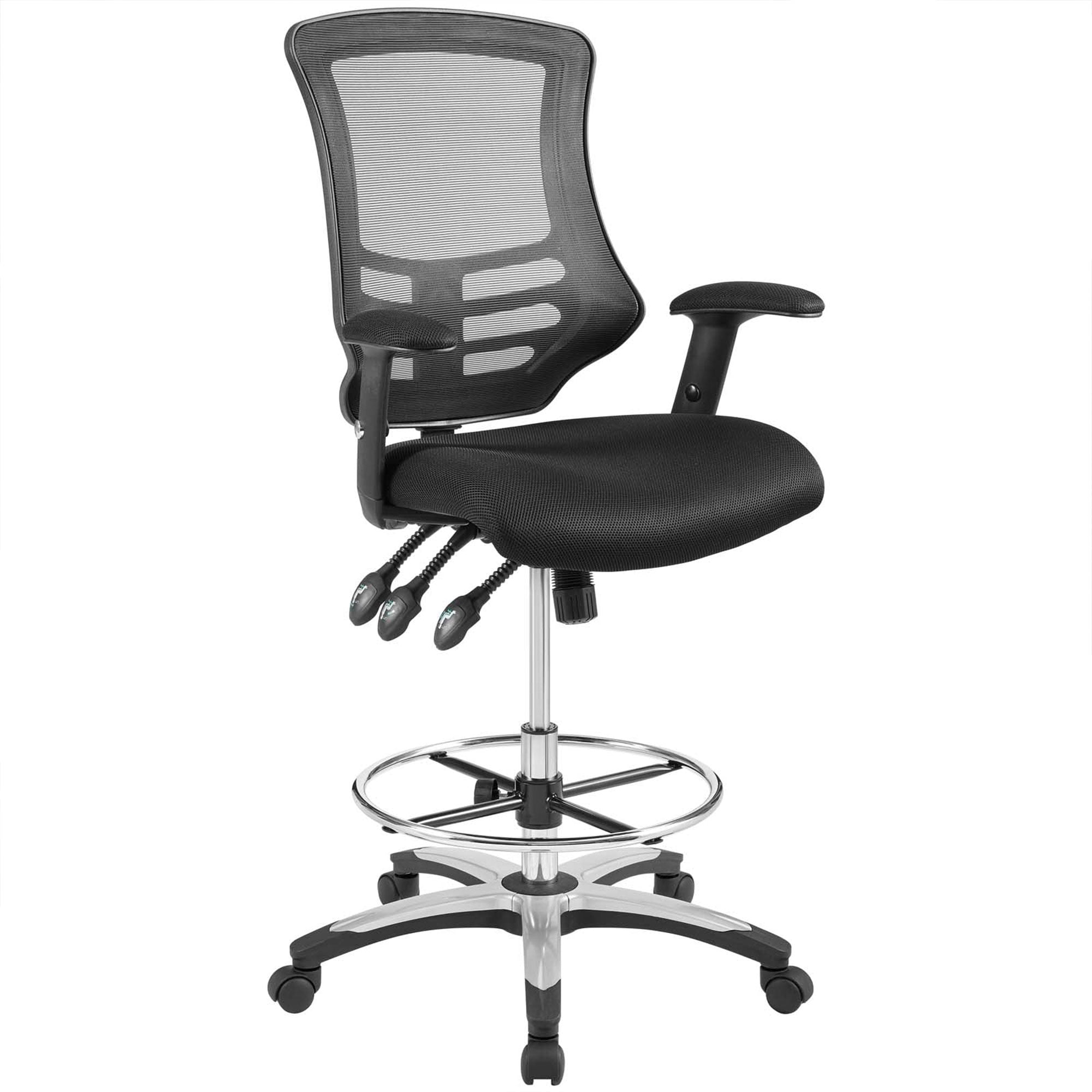 Modway Calibrate Mesh Drafting Chair in Black